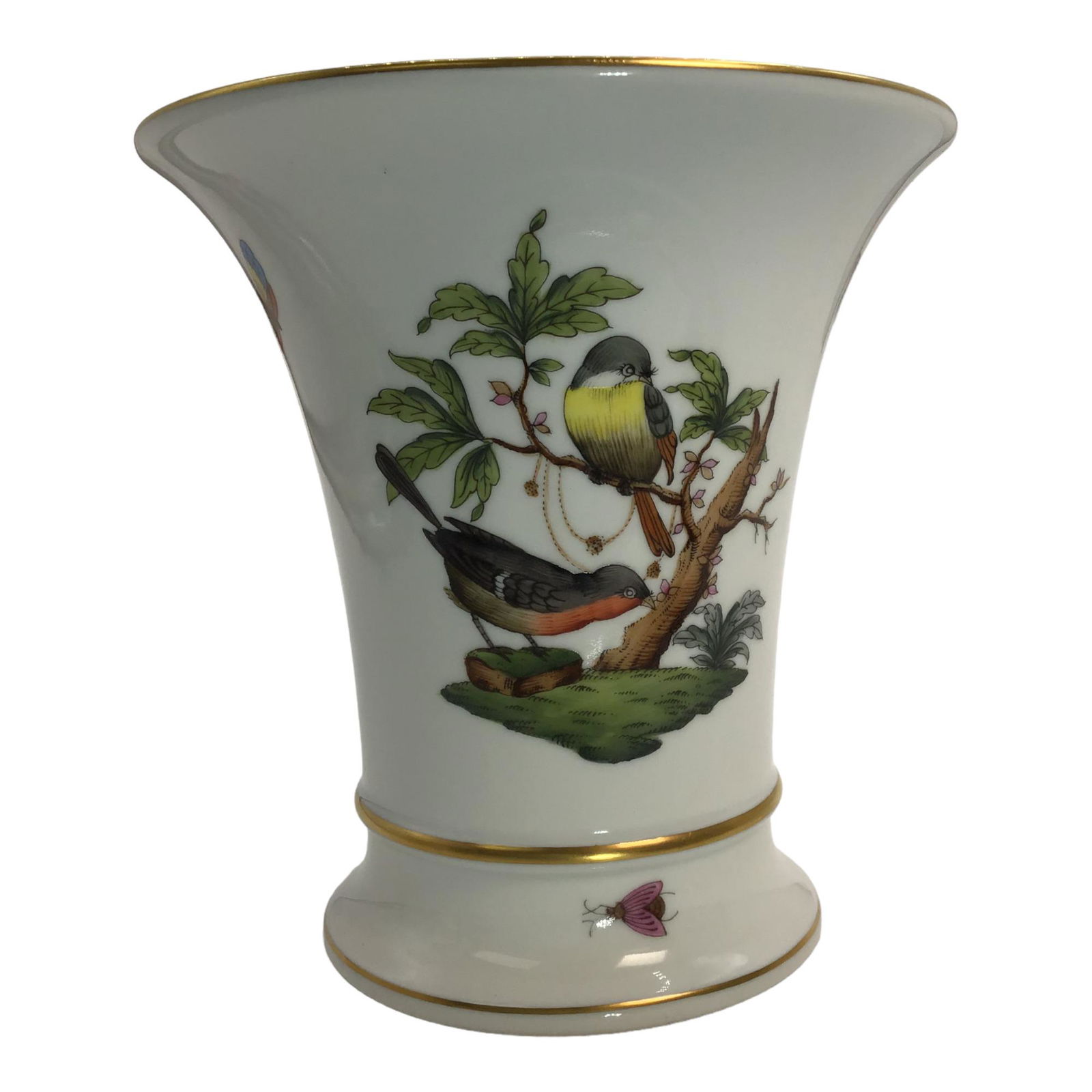 Herend Hungary Hand Painted Vase 6430/RO (1 of 6)
