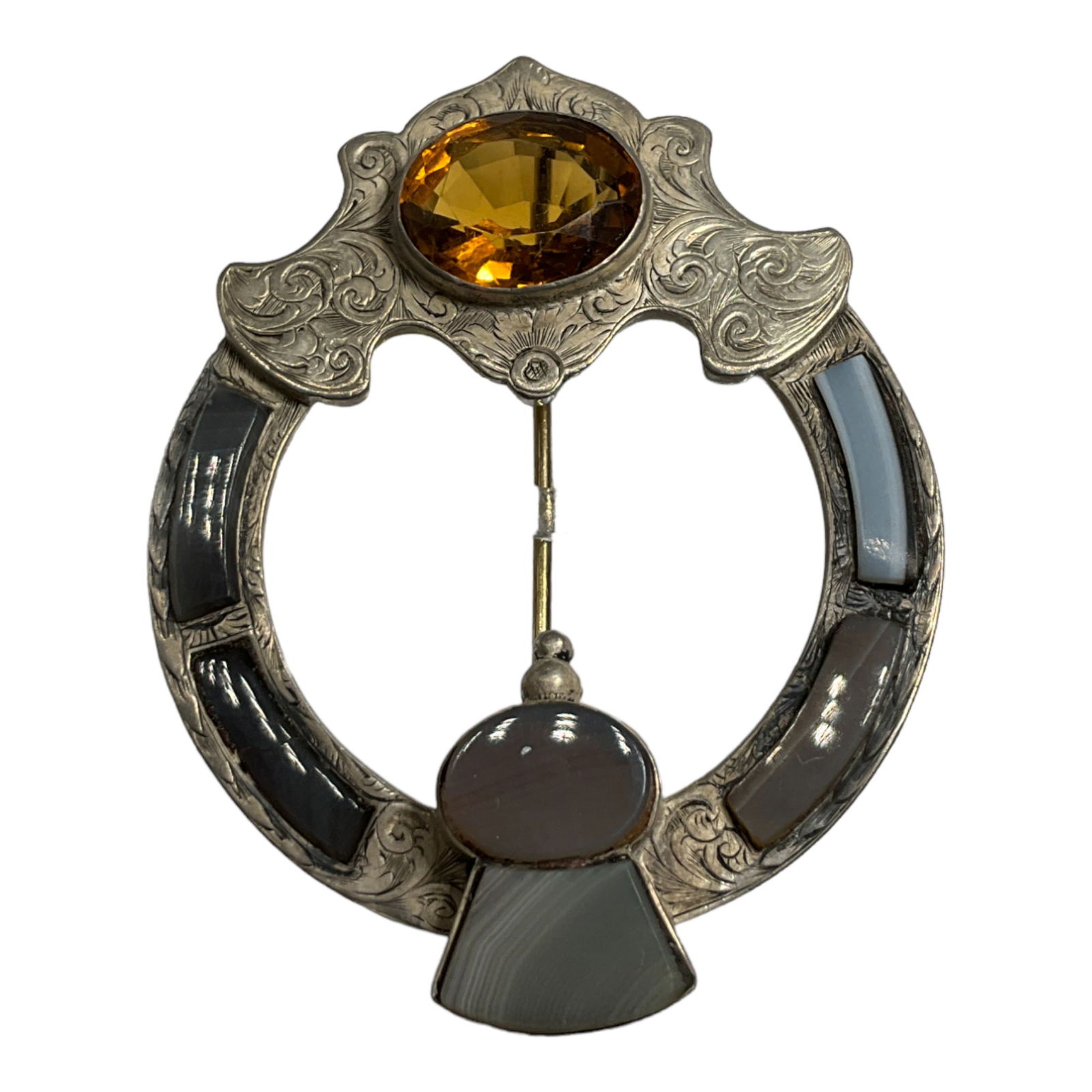 Antique Scottish Sterling Silver Cora Brooch (1 of 3)