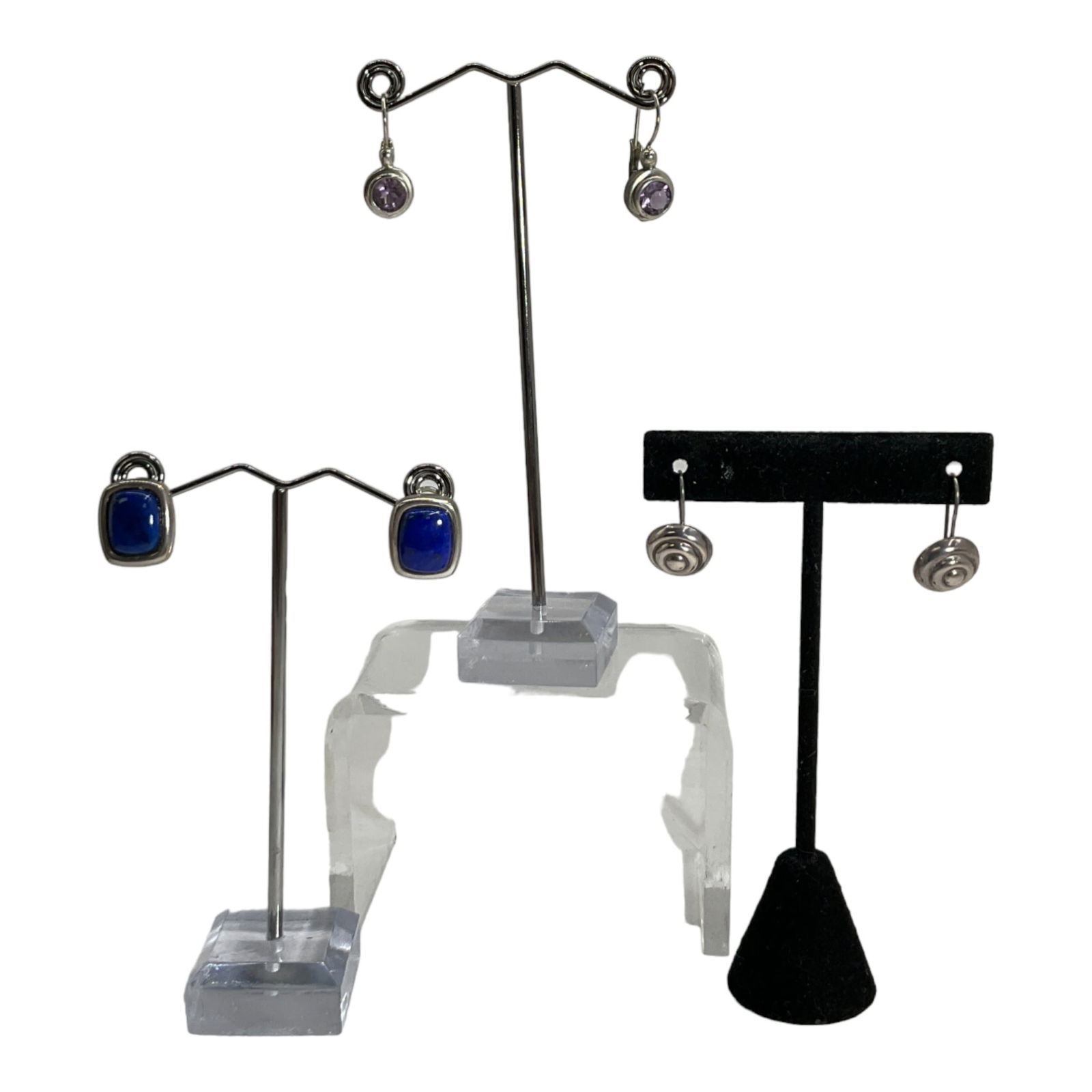 Lot of 3 Pairs of Designer Signed 925 Earrings (1 of 5)