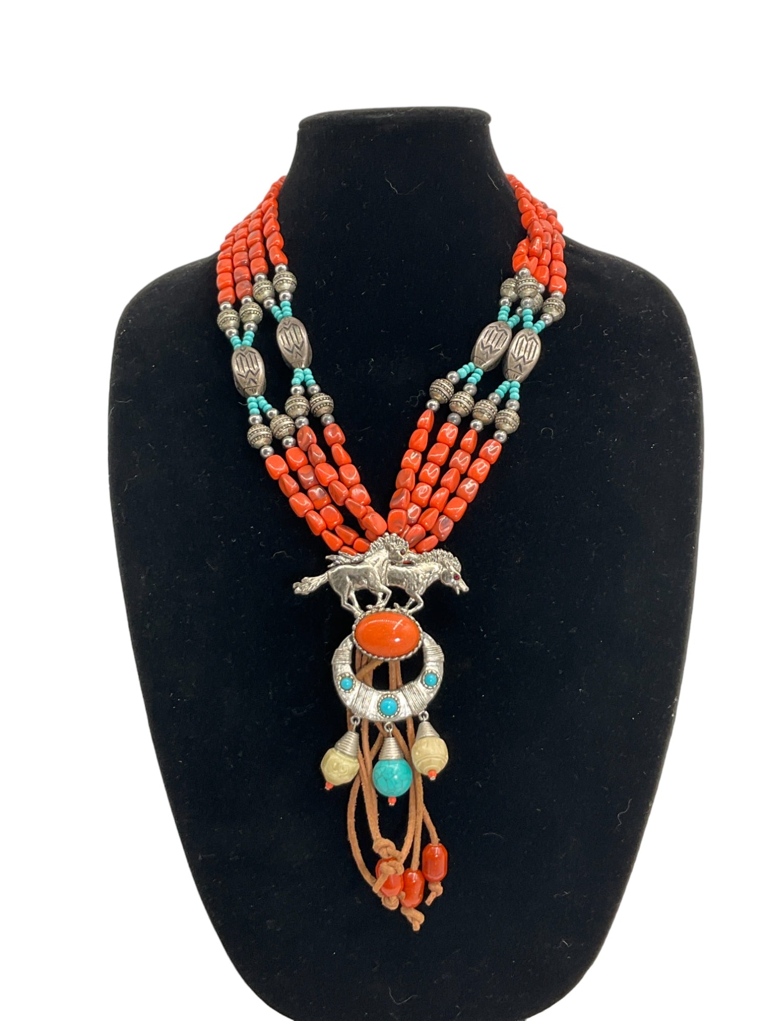 Vintage Aloria Southwestern Style Statement Necklace (1 of 3)