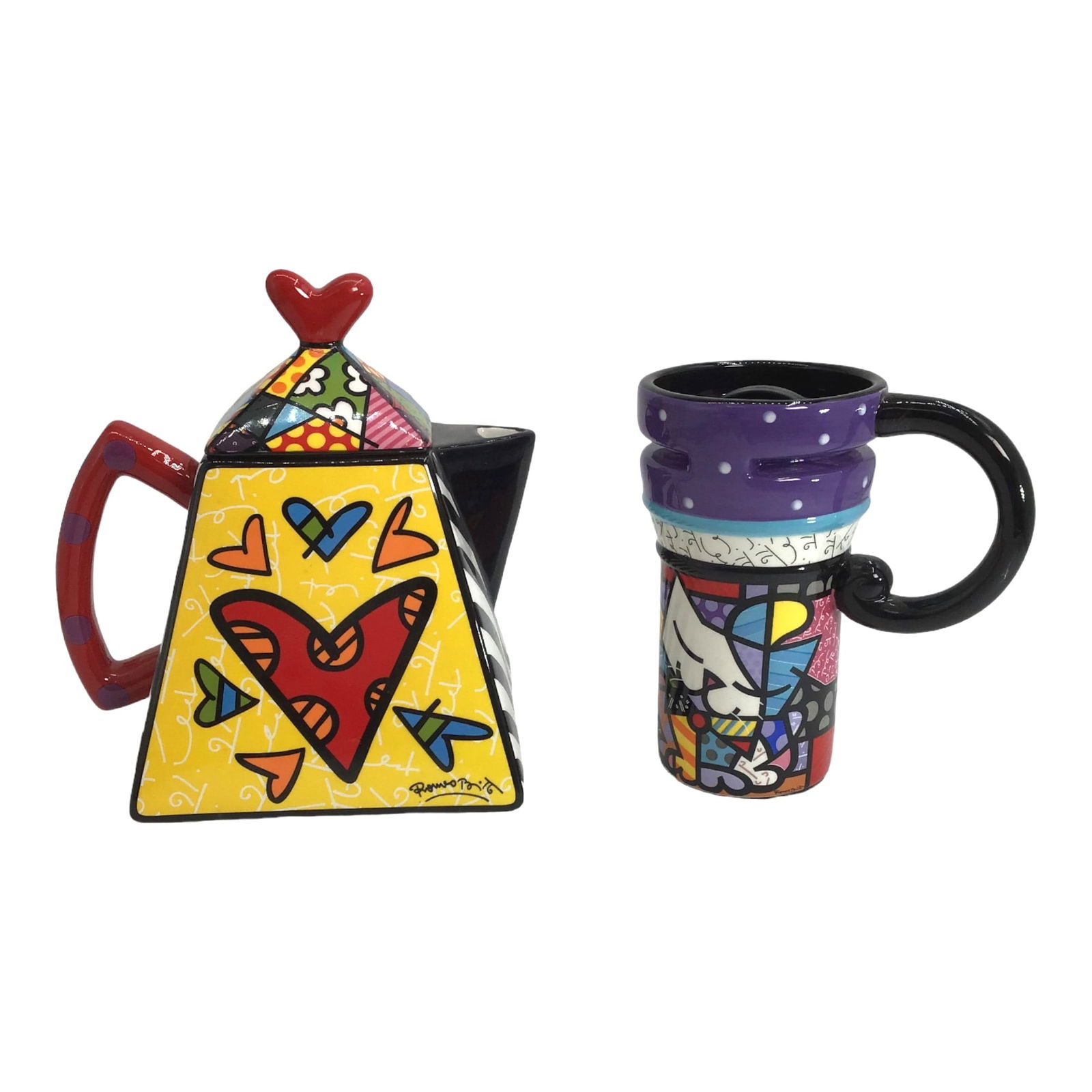 Romero Britto Teapot and Travel Mug (1 of 10)