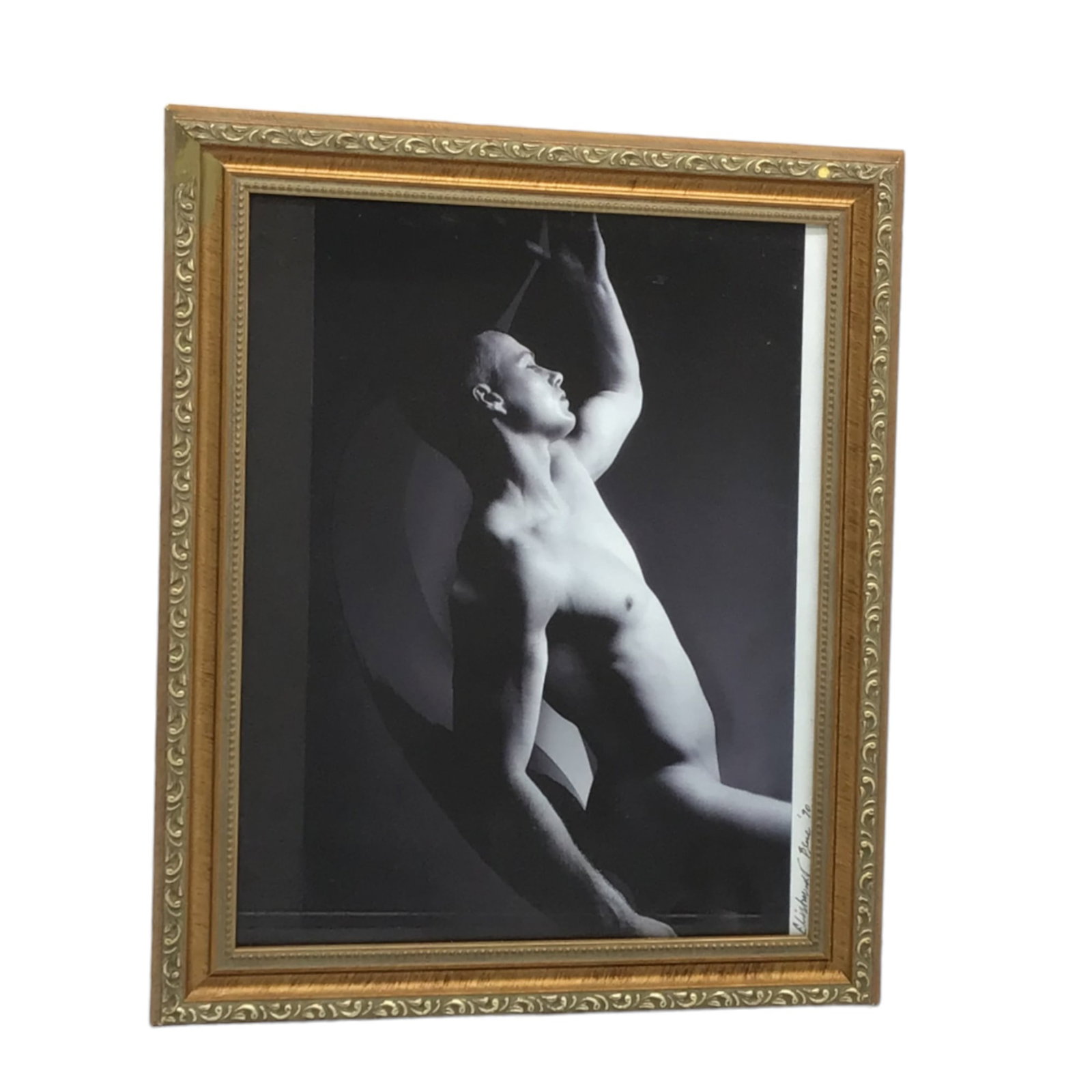 Eli Schmidt Blue '90 Male Nude Photograph Signed: Eli Schmidt Blue '90 Male Nude Photograph Signed. IMPORTANT: NO In-House Shipping, Please read our shipping terms for provider.