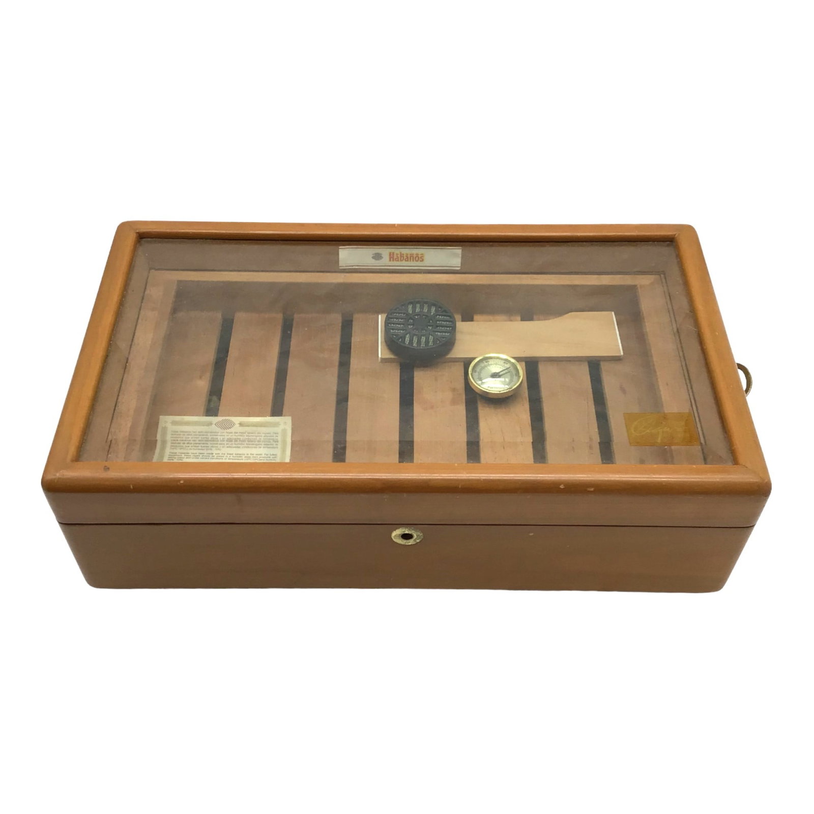 Vintage Cigar Humidor by Habanos: Habanos Cigar Humidor. Habanos S.A. is a Cuban manufacturing company of tobacco that controls the promotion, distribution, and export of premium cigars and other tobacco products for Cuba worldwide. I
