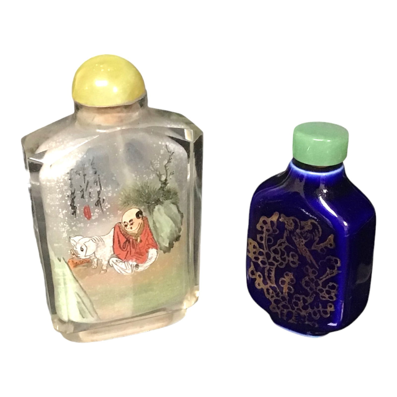 Lot of 2 Oriental Snuff Bottles (1 of 6)