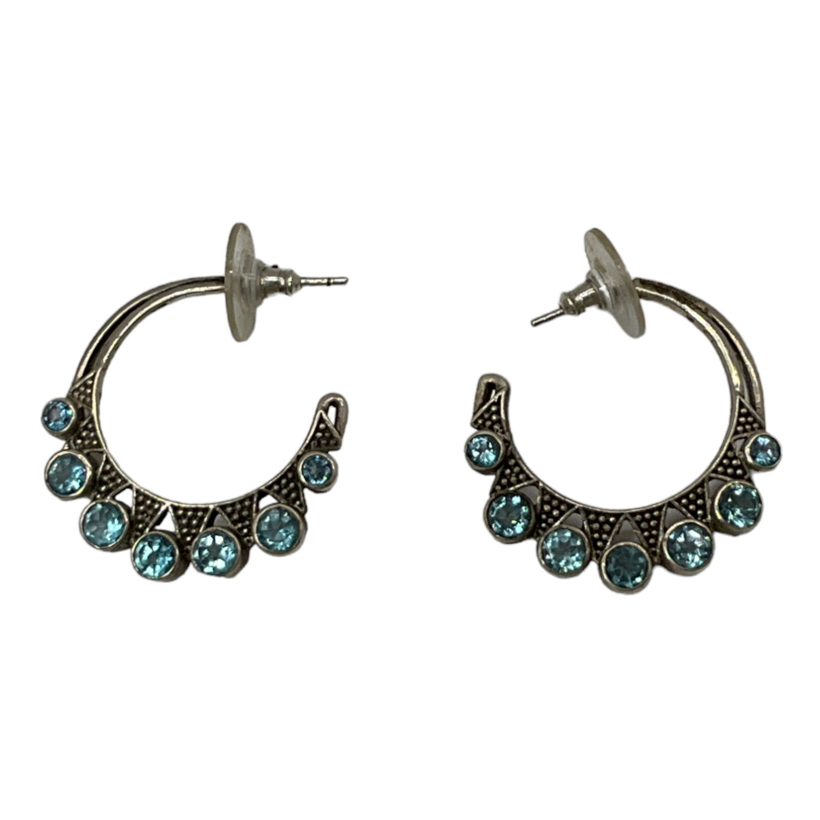 Nicky Butler NB Sterling Silver and Blue Gemstone Earrings (1 of 3)