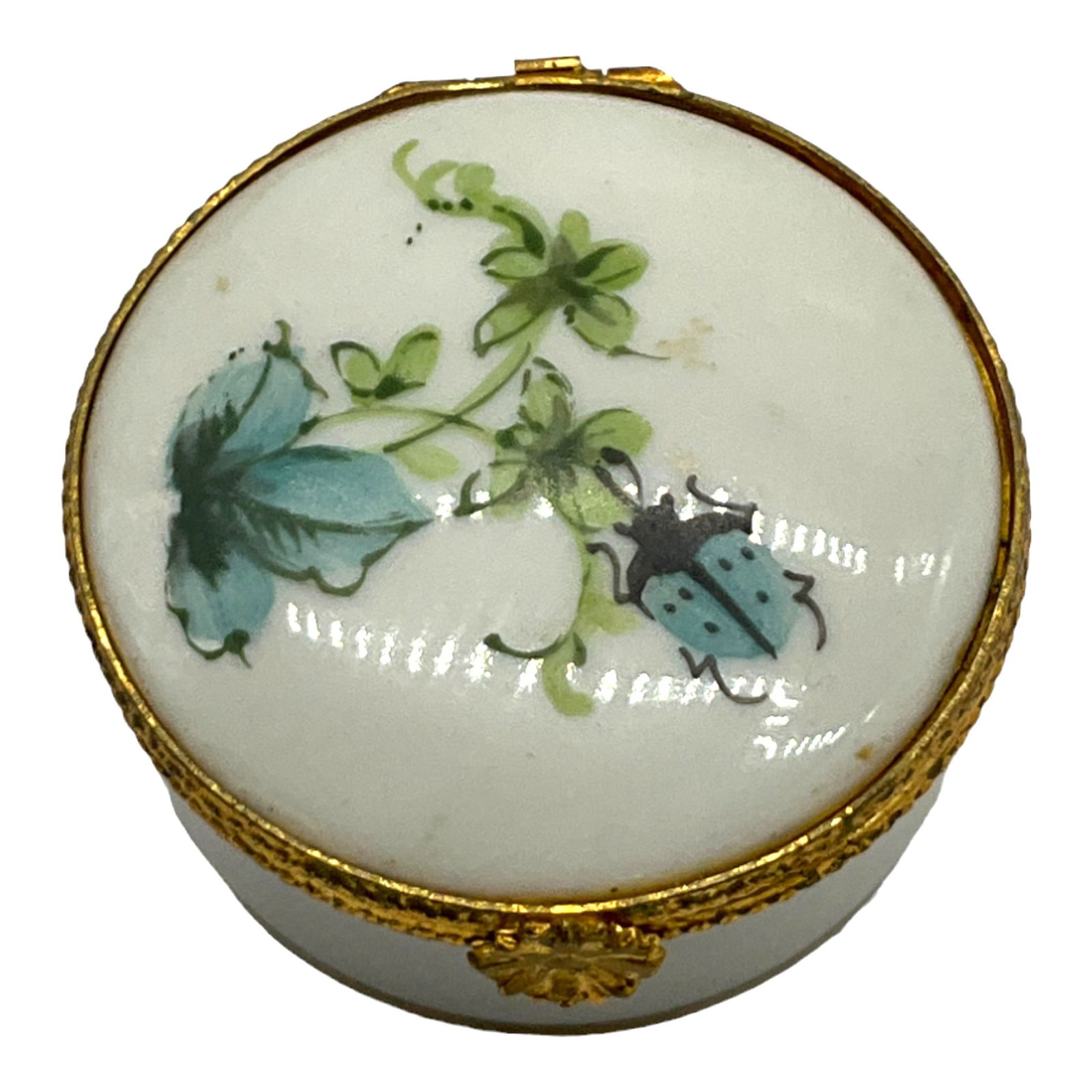 Limoges France Hand Painted Trinket Box (1 of 3)