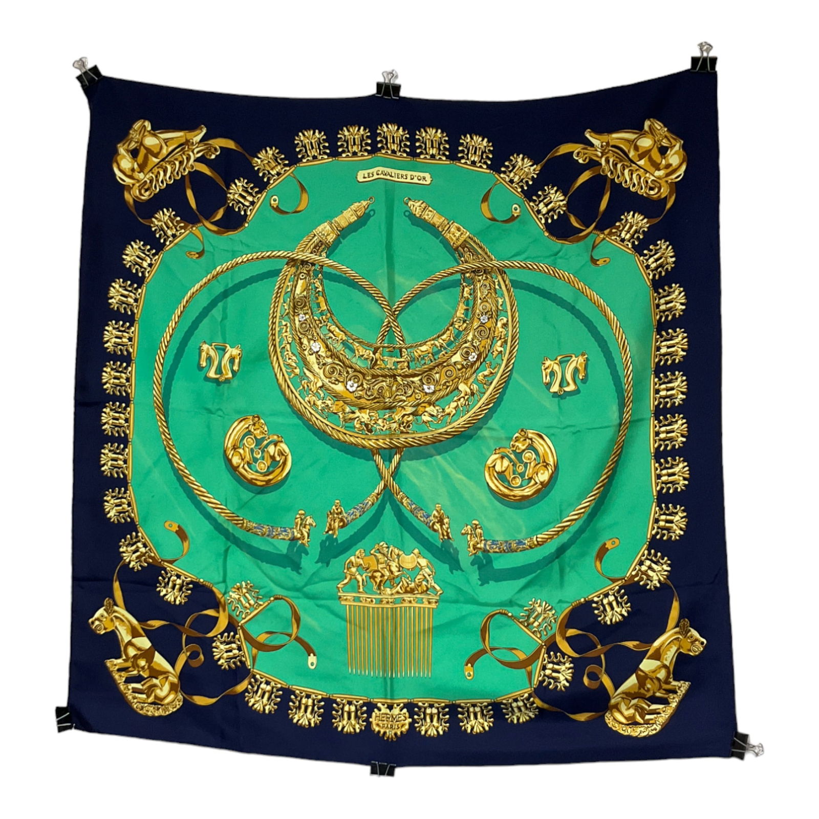 Hermes - Les Cavalier D'or Scarf (1 of 5)