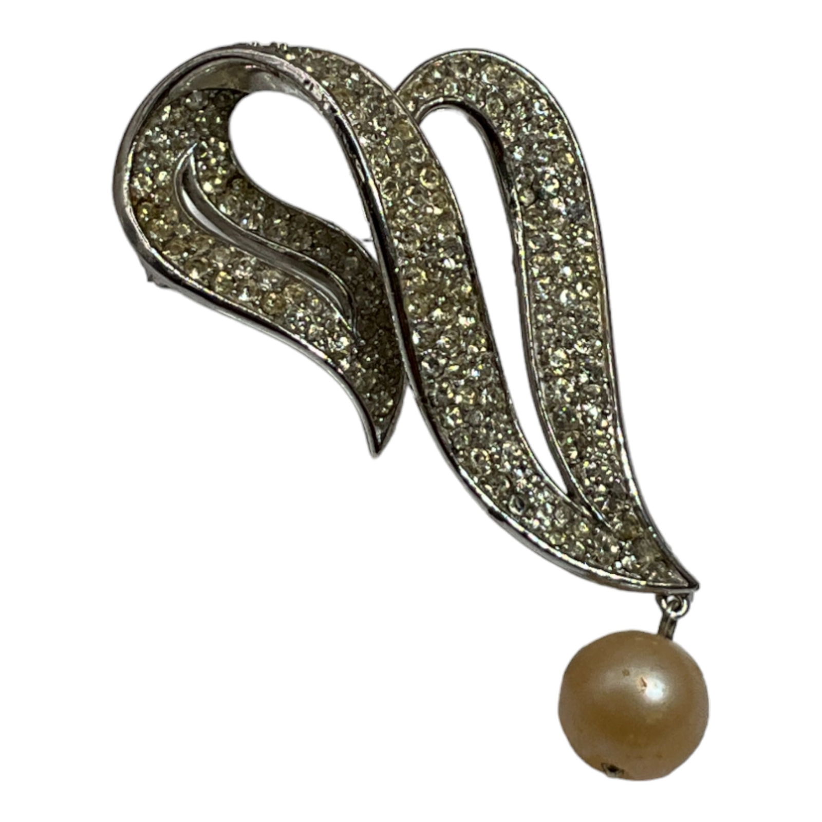 Crown Trifari Abstract Heart Shaped Brooch (1 of 3)