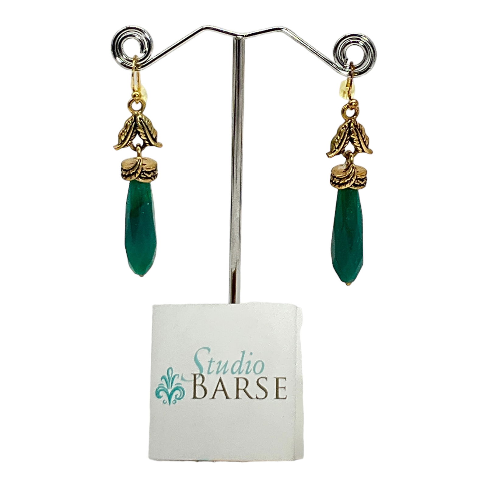 Barse Gold over Sterling Silver Drop Dangle Earrings (1 of 5)
