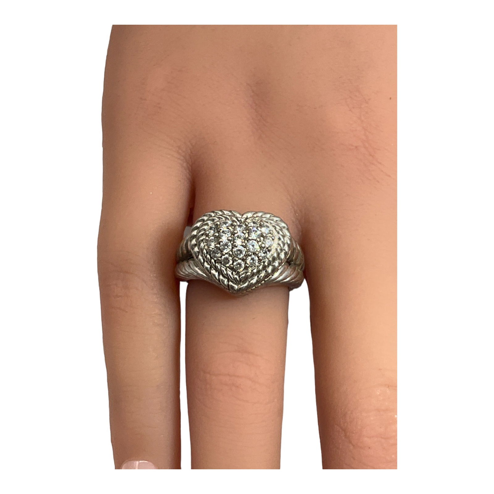 Vintage Judith Ripka 925 Cocktail Ring (1 of 4)