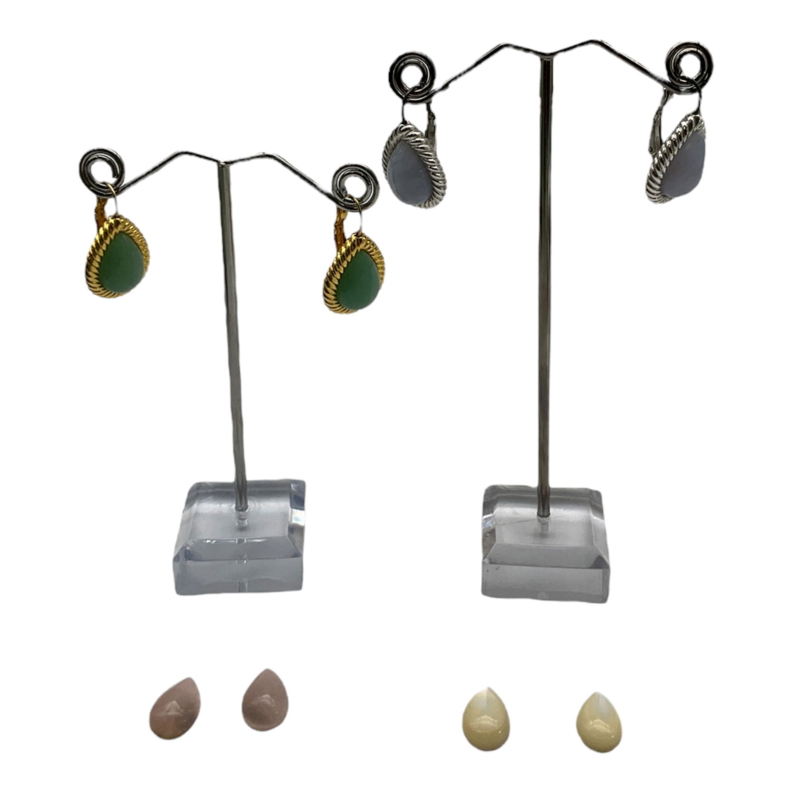 Kenneth Jay Lane KJL Signed Earrings Interchangeable Magnetic Set (1 of 5)