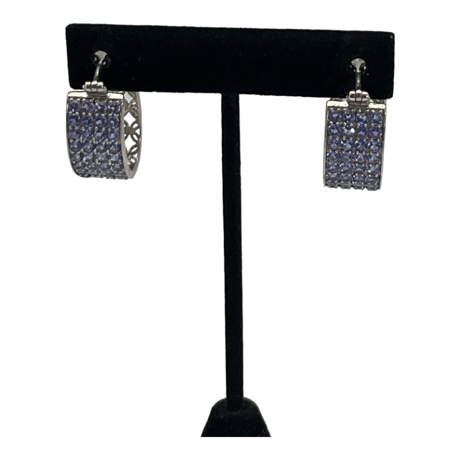 STS Chuck Clemency 925 Basket Weave Hoop Earrings (1 of 3)