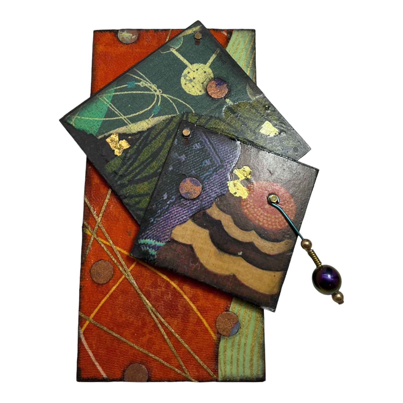 Vintage Signed J. McAdams Hand Painted Brooch (1 of 3)