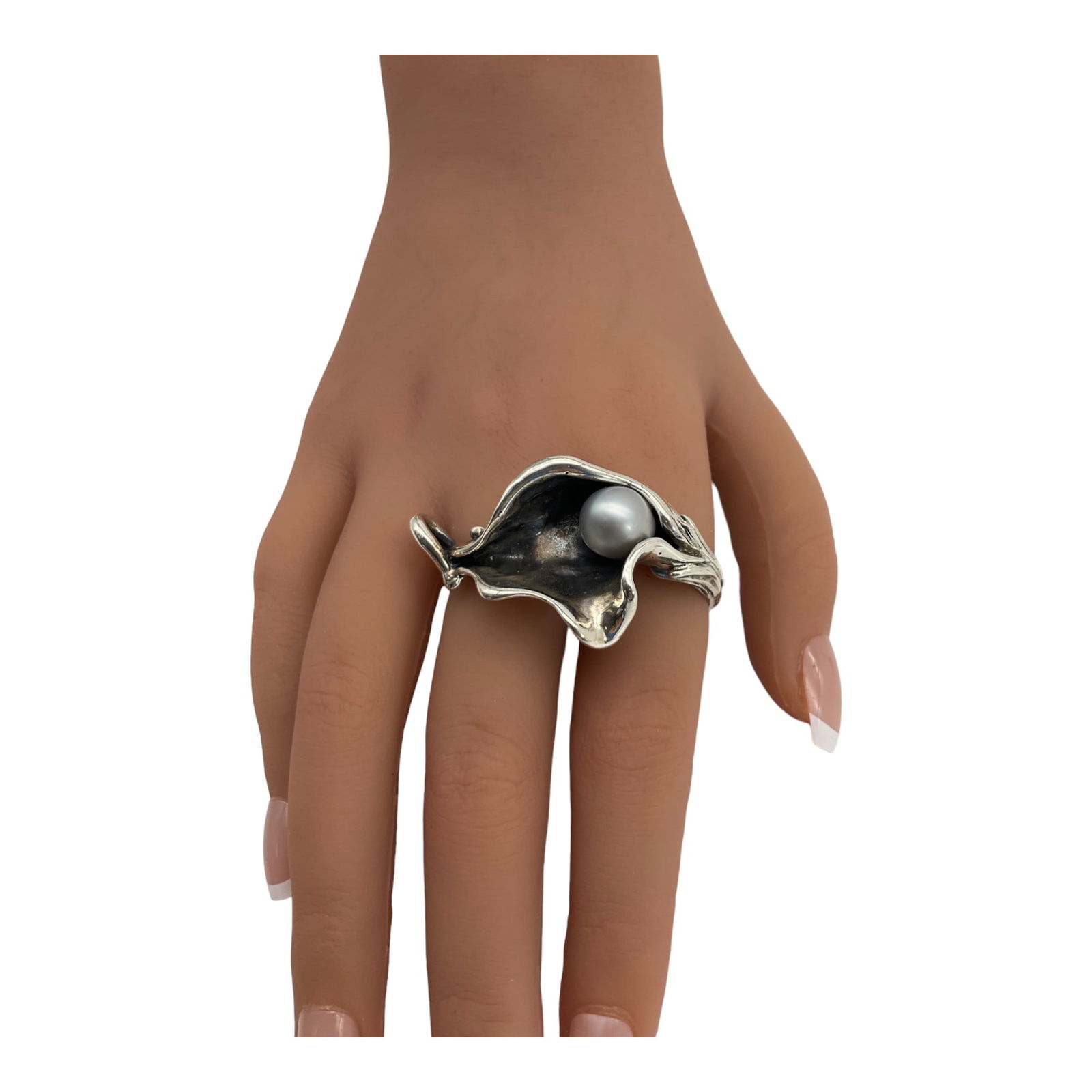 925 Custom Made Designer Double Finger Ring (1 of 3)