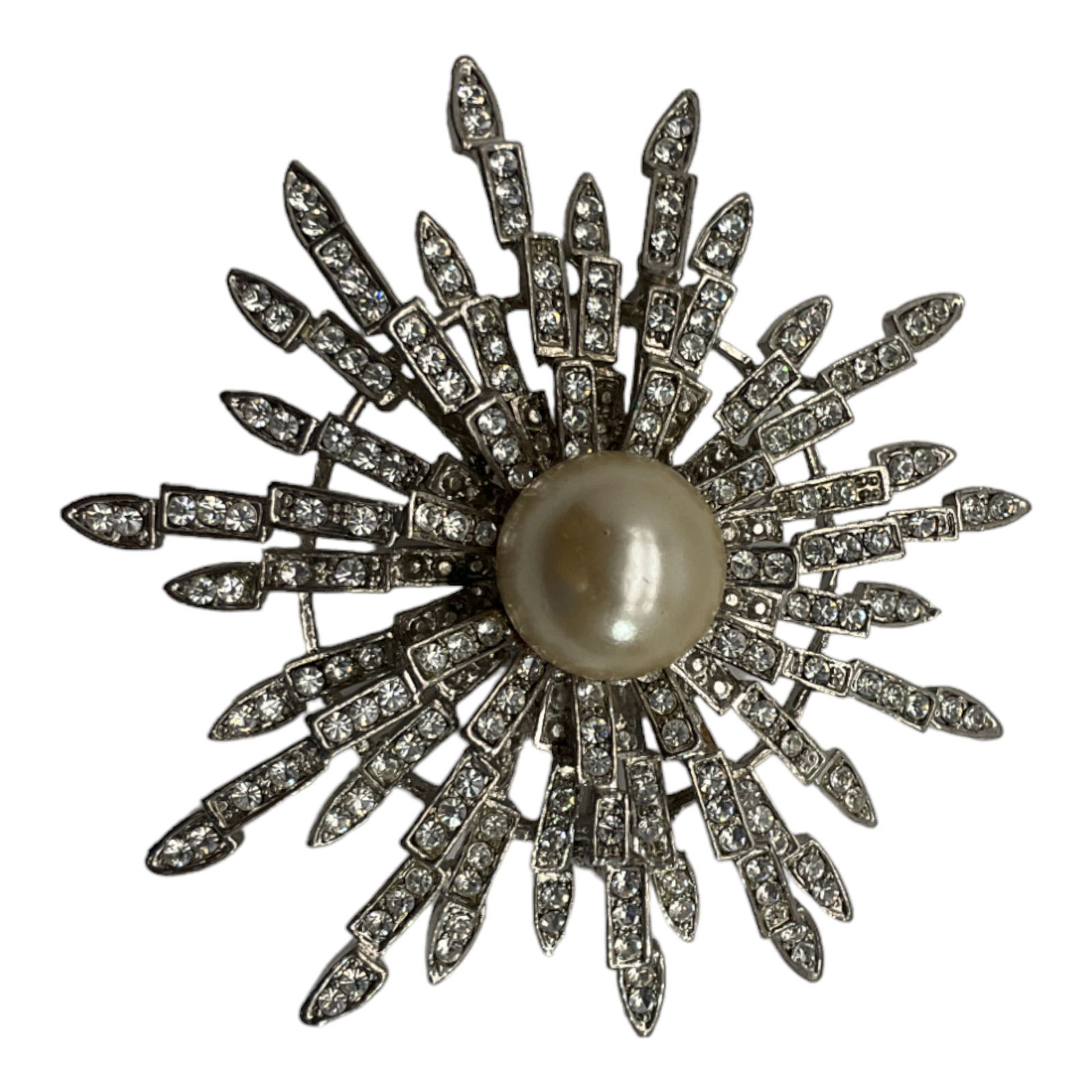 Vintage WD Signed Rhinestone Brooch (1 of 3)