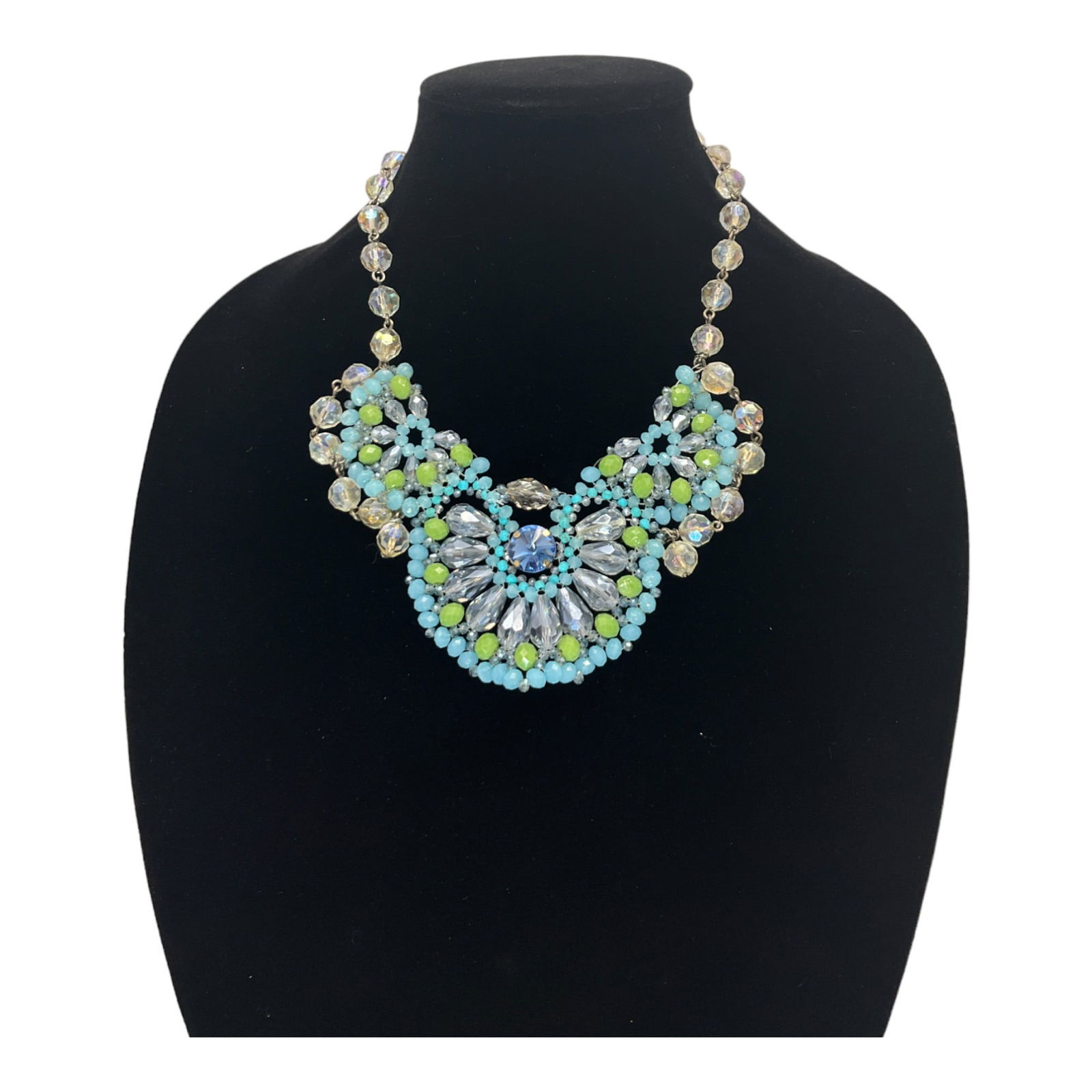 Faceted Crystals Beaded Necklace (1 of 4)