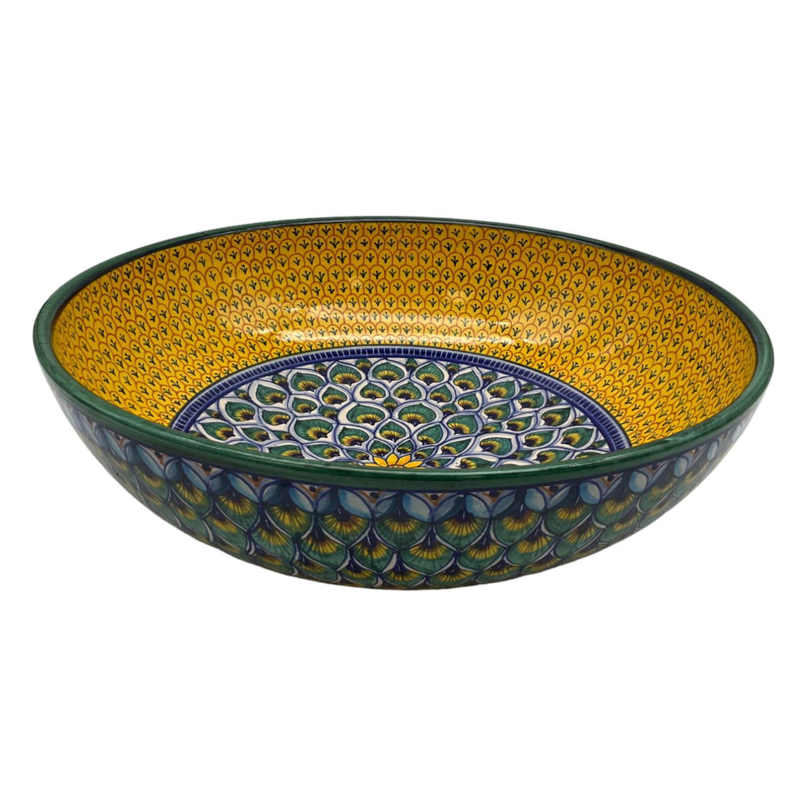 Large Deruta Hand Painted Ceramic Bowl (1 of 4)