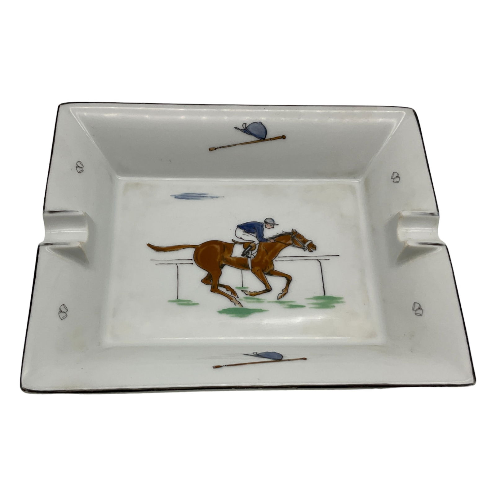 Limoges France Ashtray Equestrian (1 of 4)