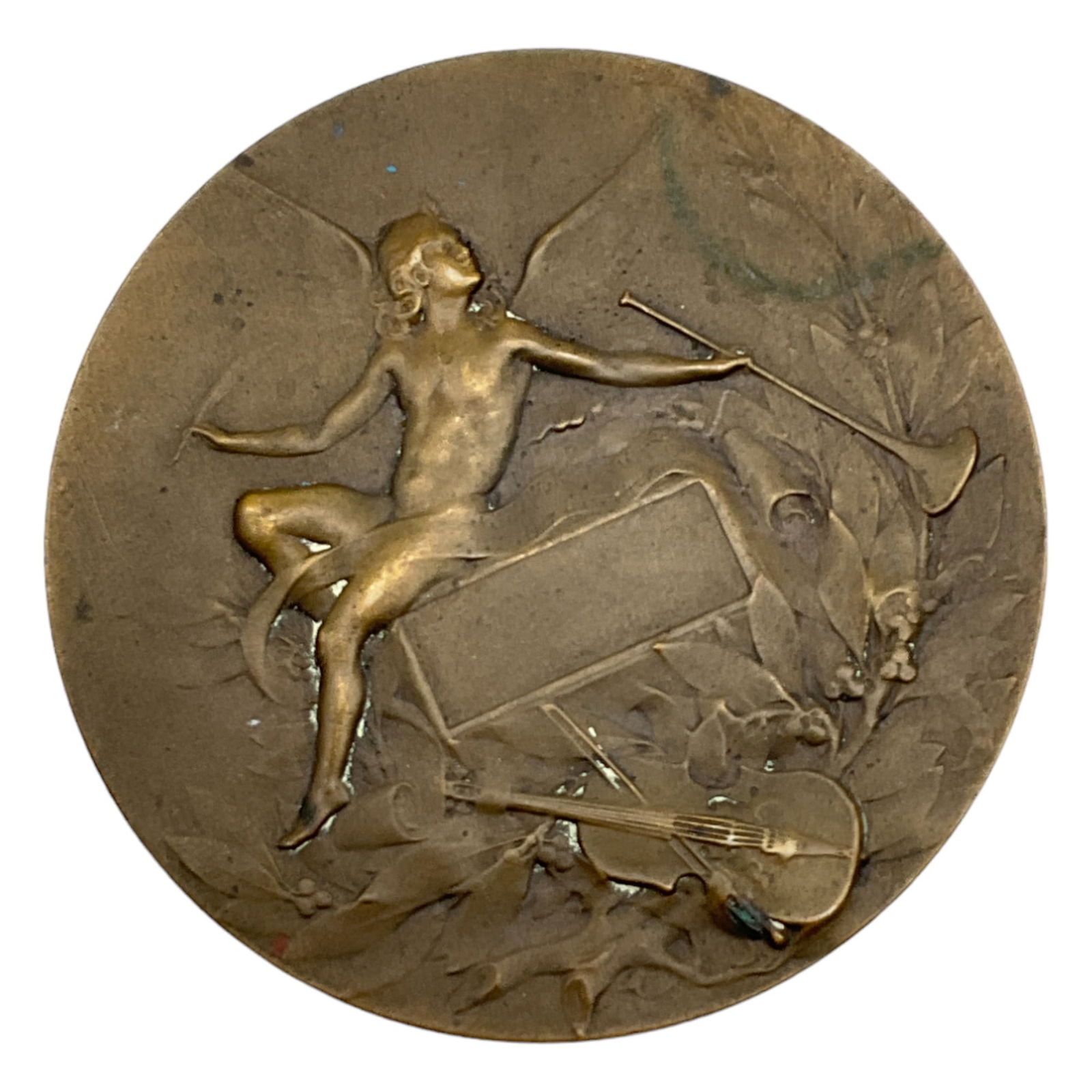 Marie Alexandre Lucien Coudray (French, 1864 - 1932) Bronze Orpheus Medal c.1893 (1 of 3)