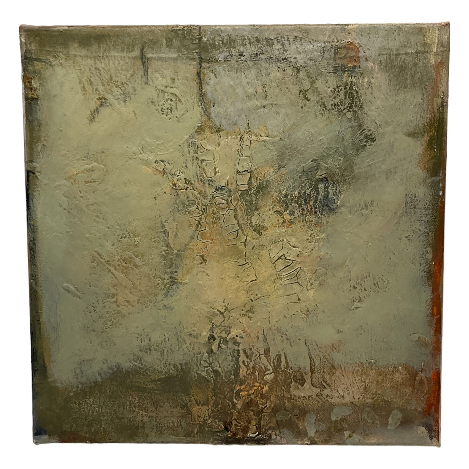Madeline Denaro (Fl, USA) Signed, dated 'Untitled G' Mixed Media on Canvas: Madeline Denaro (Fl, USA) Signed, dated 2000 'Untitled G' Mixed Media on Canvas, abstract art. Approx. 20 tall x 20 wide inches.