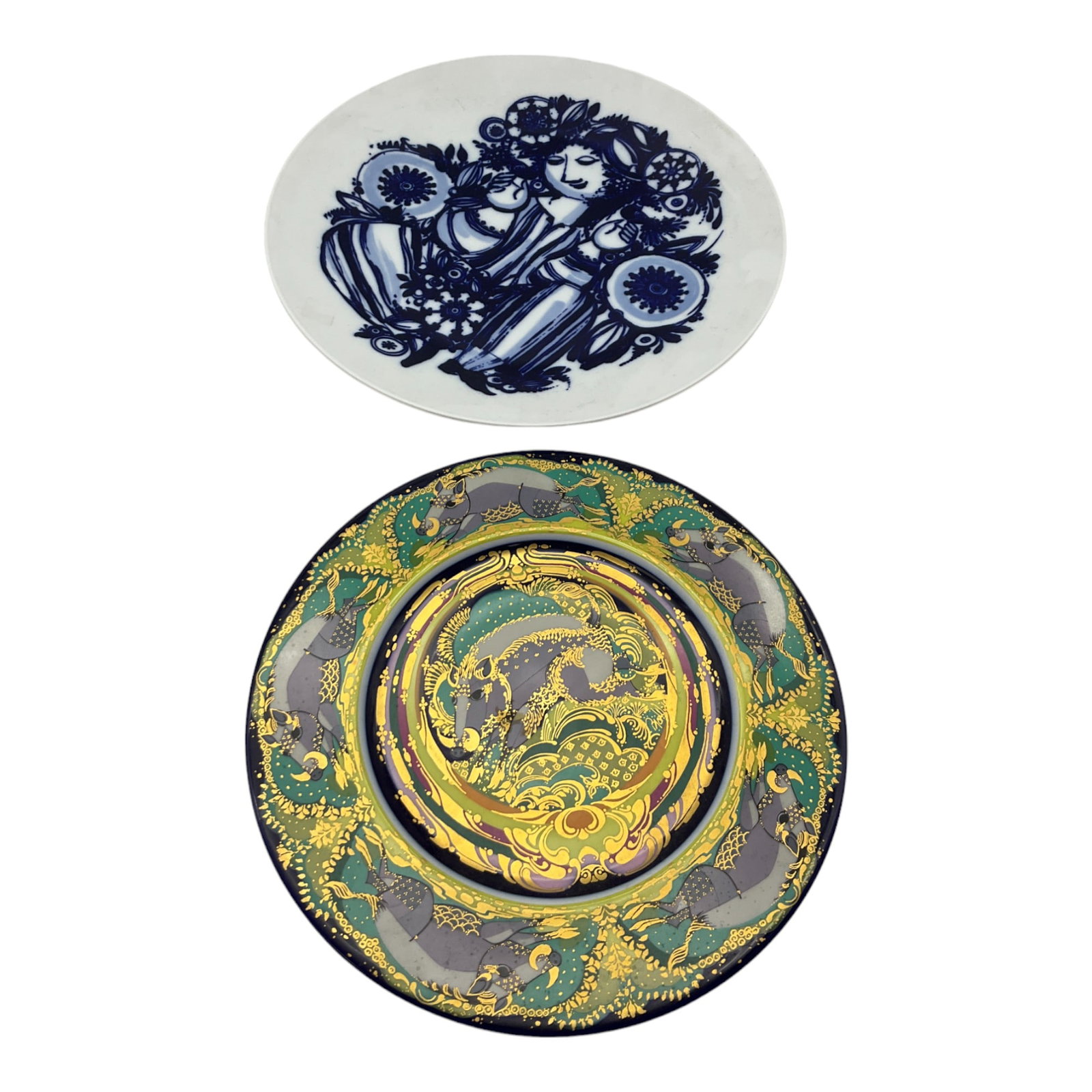Rosenthal Bjorn Wiindblad Lot of 2 Large Wall Plates (1 of 7)