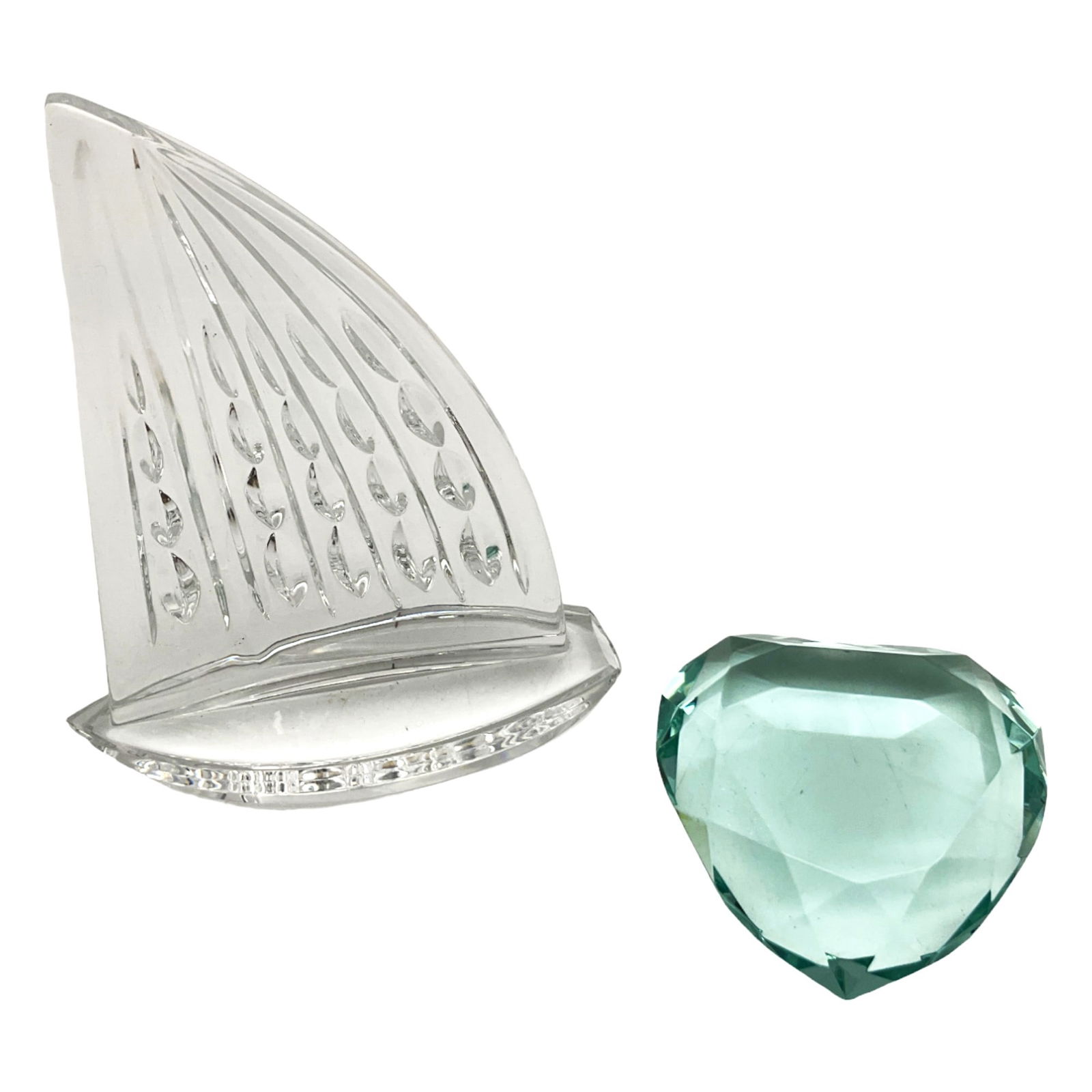 Pair of Crystal Paperweights Rosenthal Waterford (1 of 2)