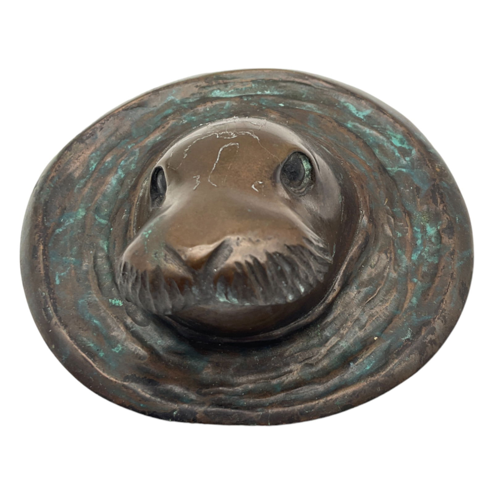 Pete B. Allen (American, 1944-2004) Bronze Seal Paperweight - LE Signed And Numbered (1 of 6)