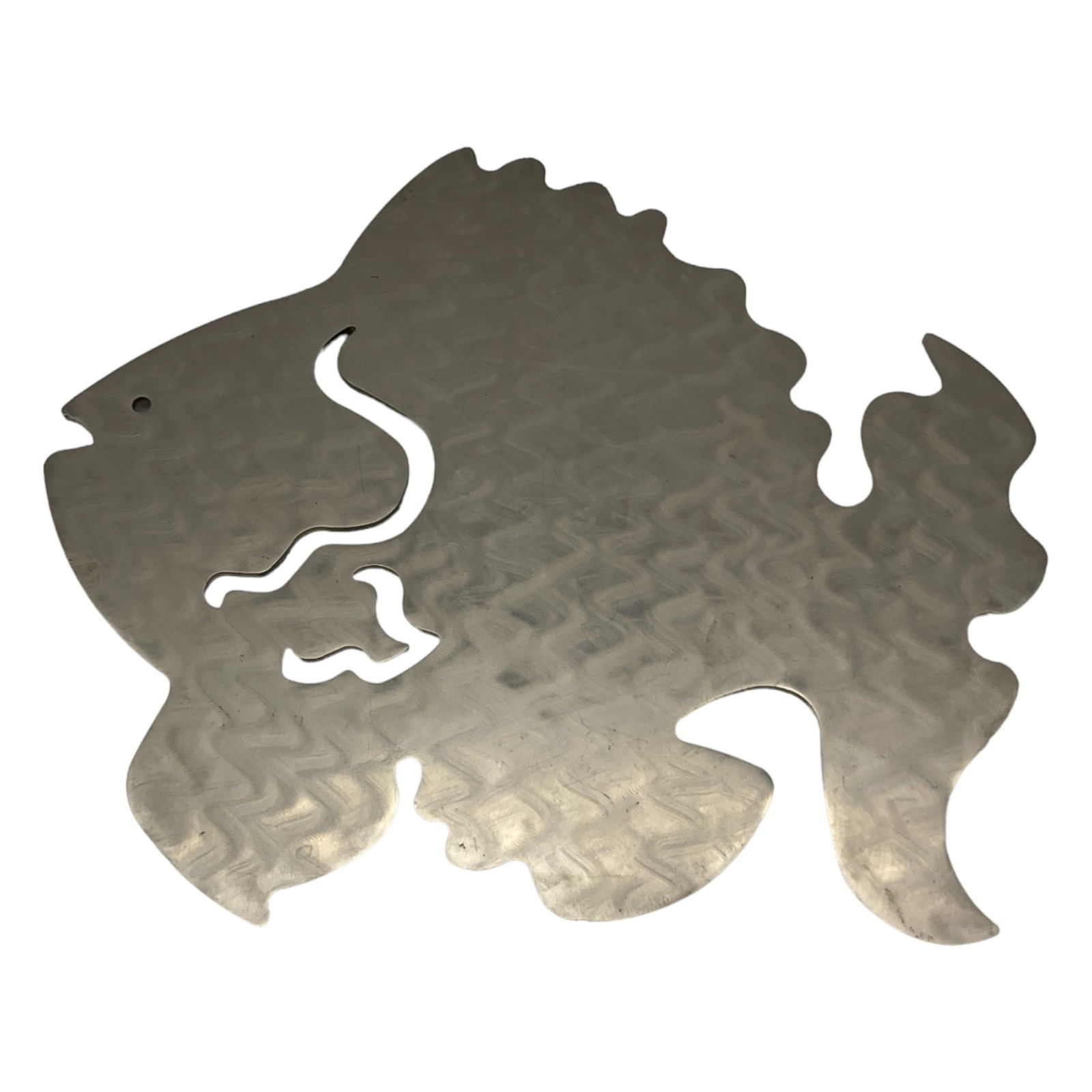 Amy Hess Signed and Dated Stainless Steel Metal Trivet (1 of 3)