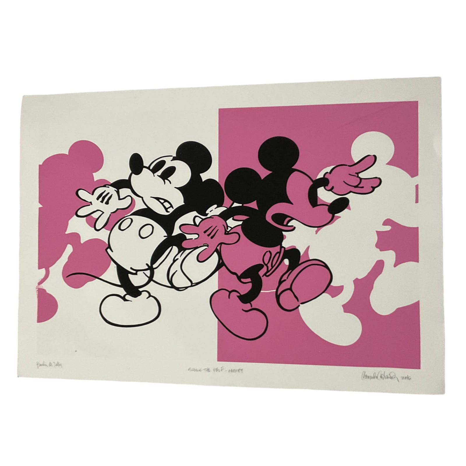 Consuelo Castaneda Signed Proof FINDING THE SELF (MICKEY MOUSE), 2016 SERIGRAPH ON PAPER (1 of 5)
