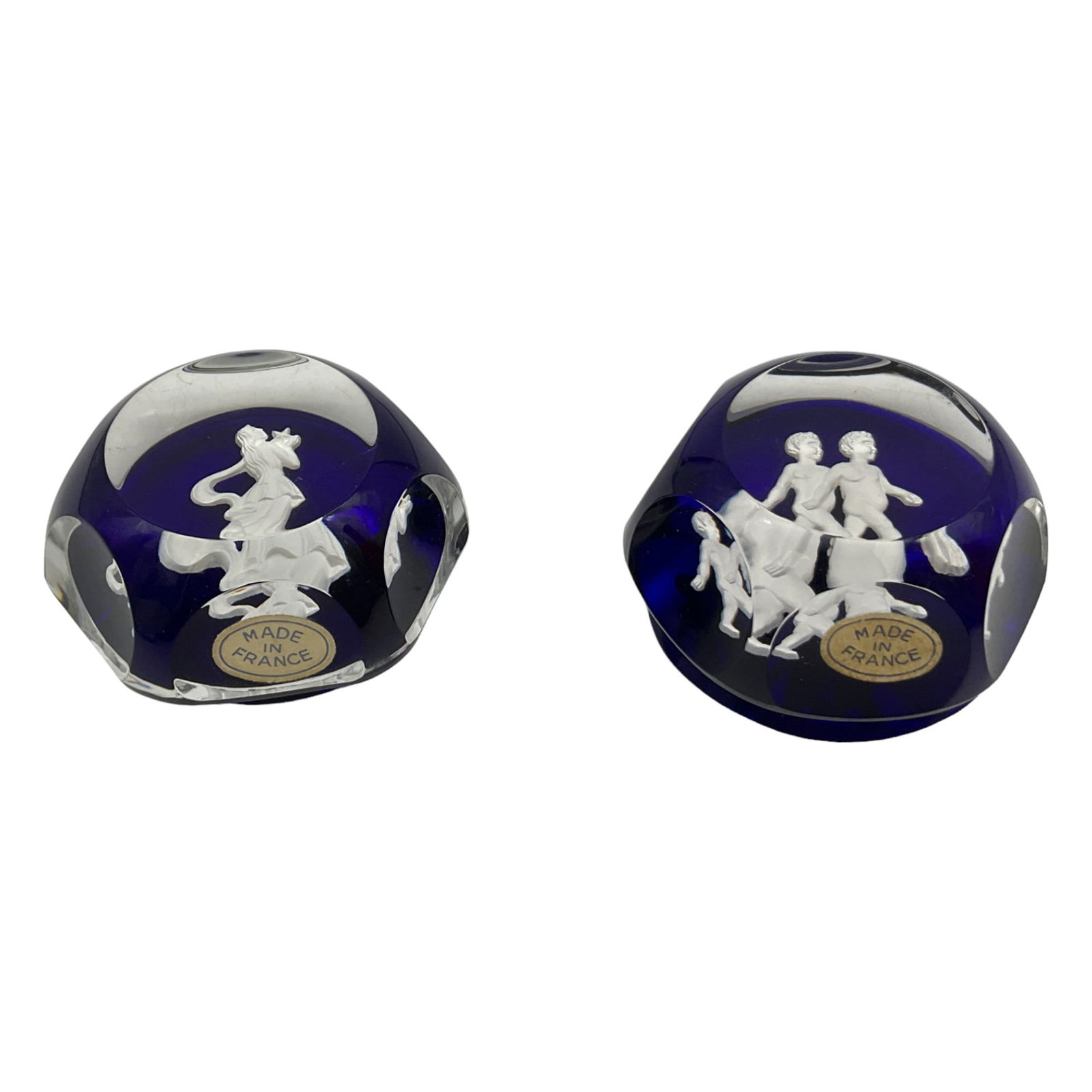 Pair Baccarat Crystal Paperweights (1 of 5)