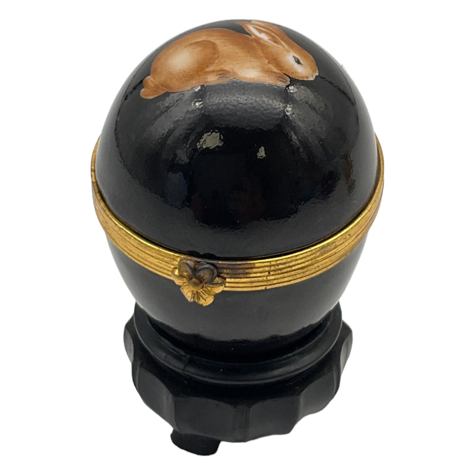 Tiffany & Co Hand Painted Porcelain Egg Trinket Box Made in France (1 of 5)