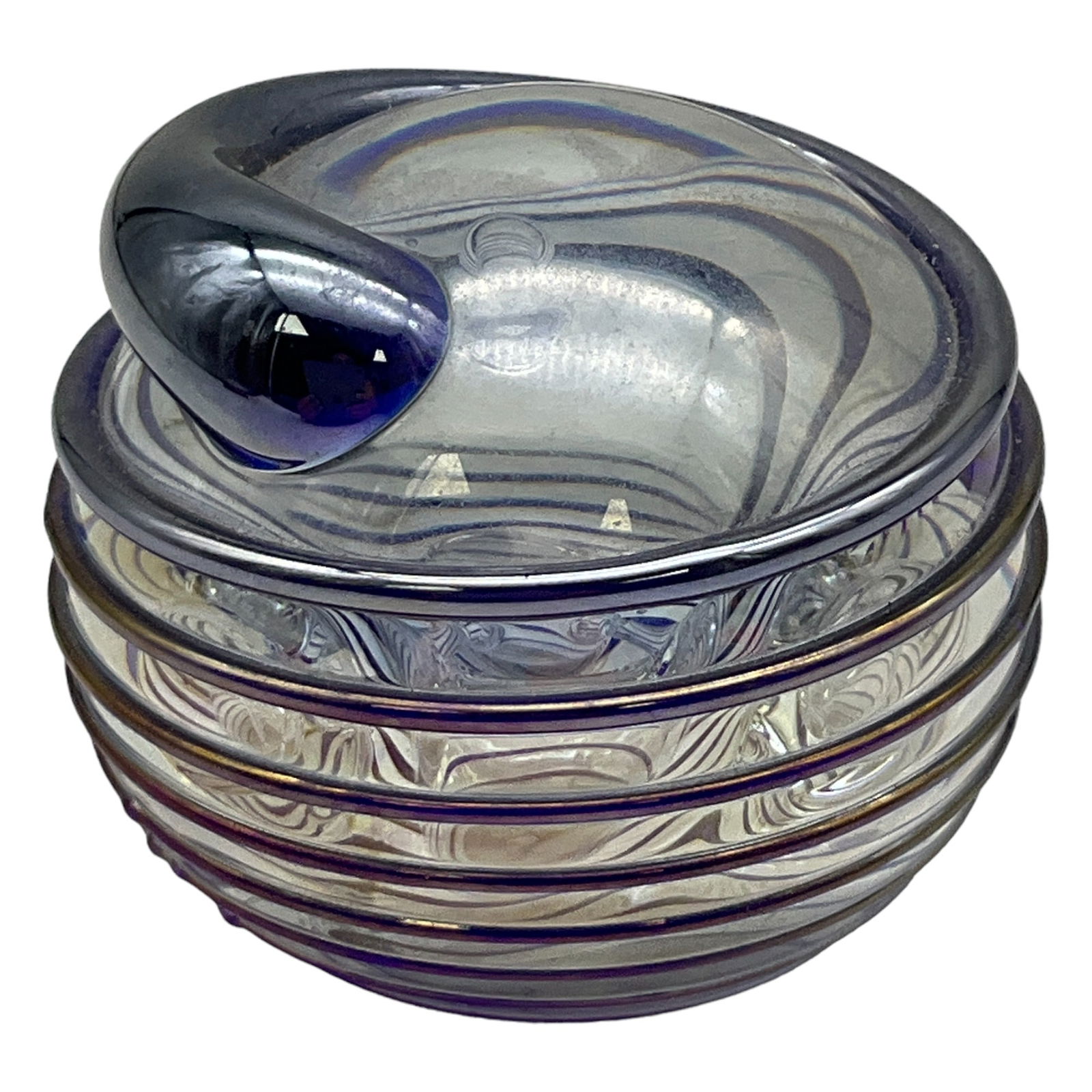 SG MSH Signed and Dated Studio Art Glass Paperweight (1 of 5)