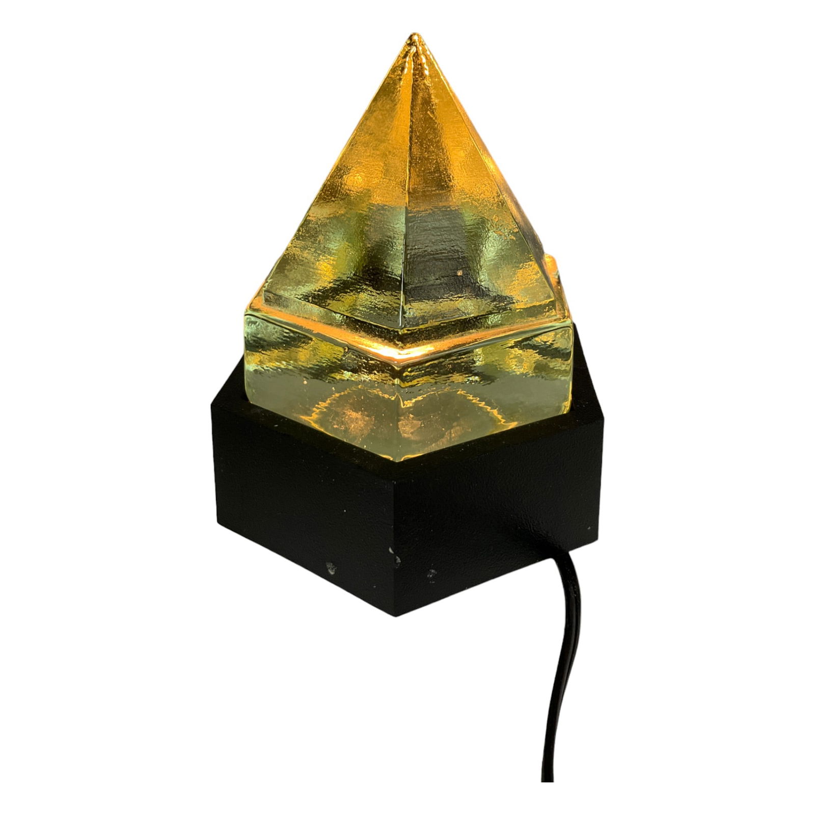 Glass Prism Ship Deck Glass Lamp after Charles Morgan (1 of 5)