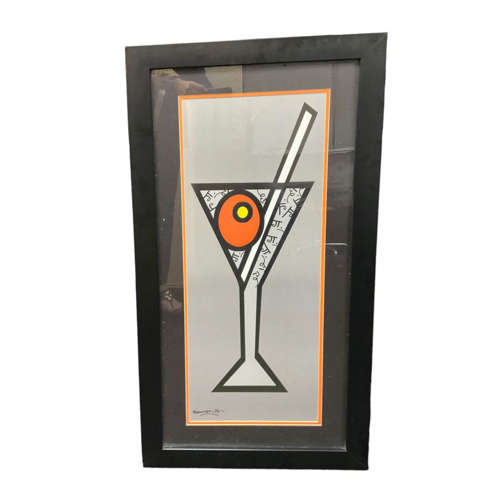 Romero Britto Martini Offset Lithograph w/COA (1 of 4)