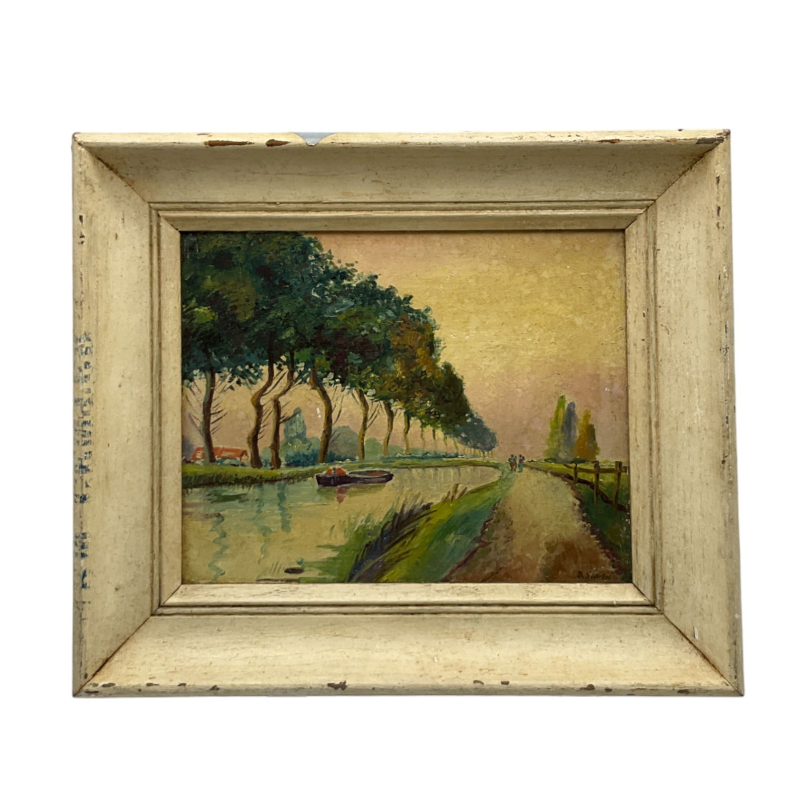 D.Siani Signed Oil on Board (1 of 4)