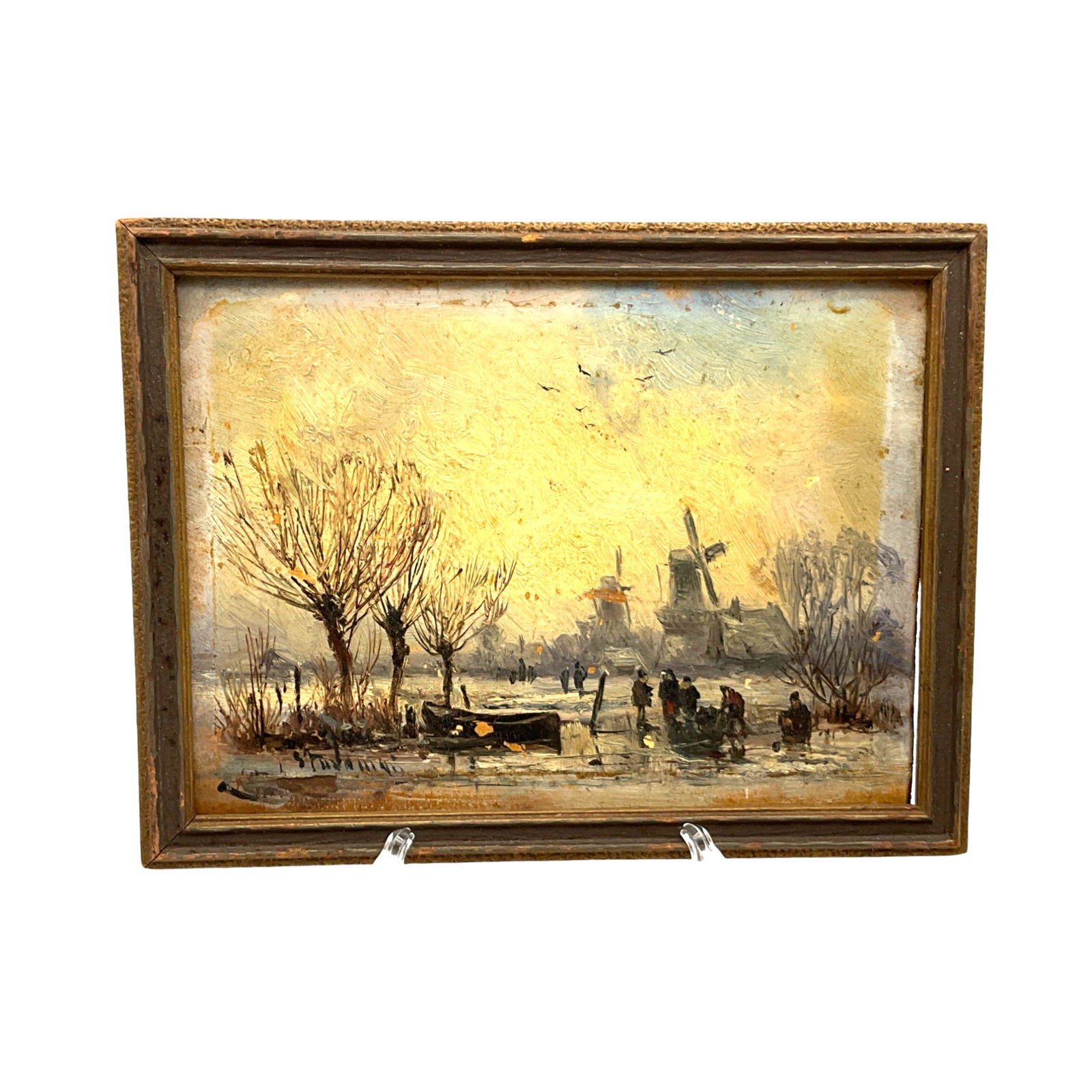 Oil on Board Winter Landscape (1 of 3)