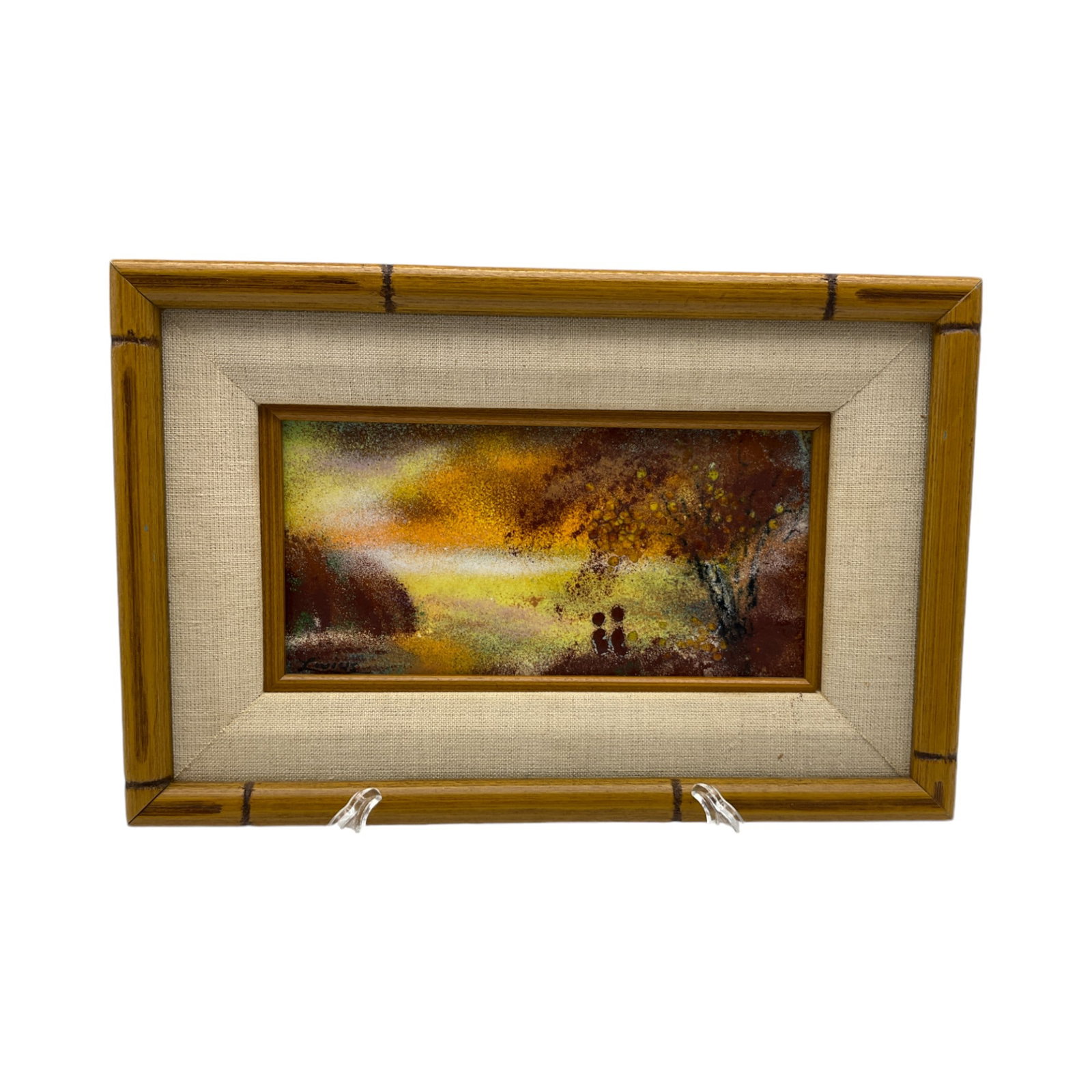 Livius Signed Enamel on Copper Landscape (1 of 3)