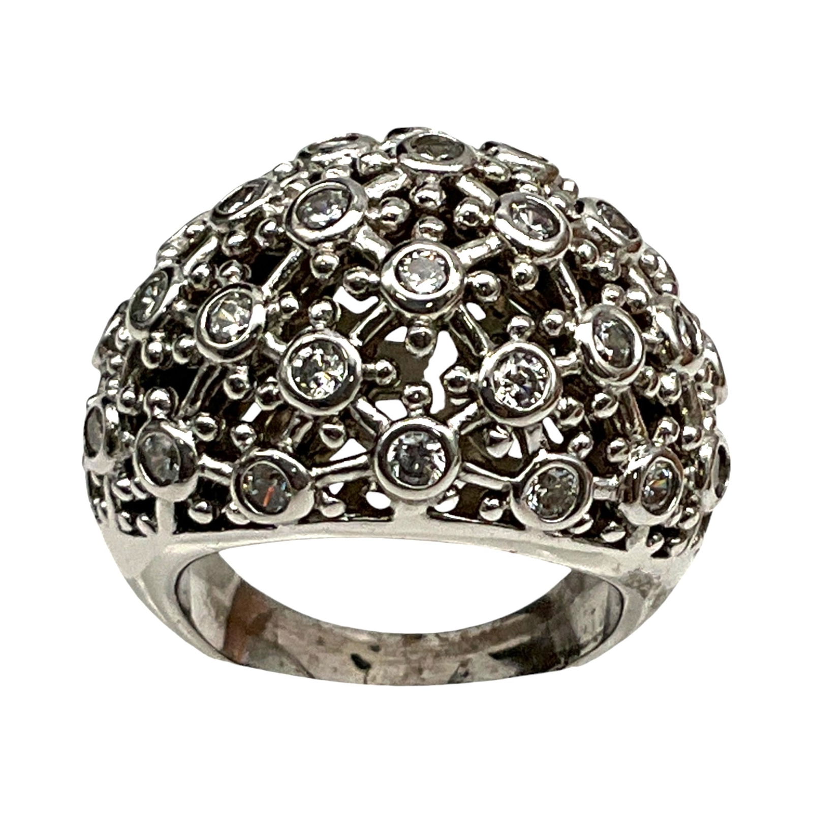 Joseph Esposito ESPO Sterling Silver 925 Dome Cocktail Ring (1 of 6)