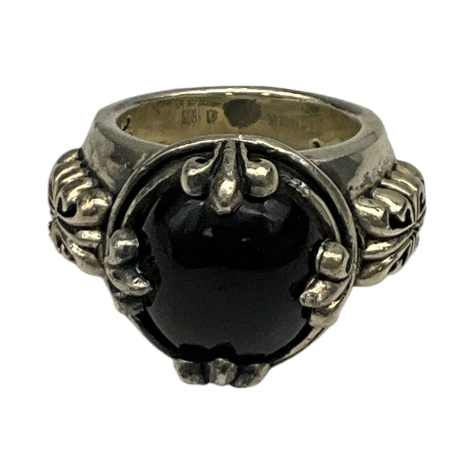 1995 Silver Box Sterling Silver Onyx Ring (1 of 5)