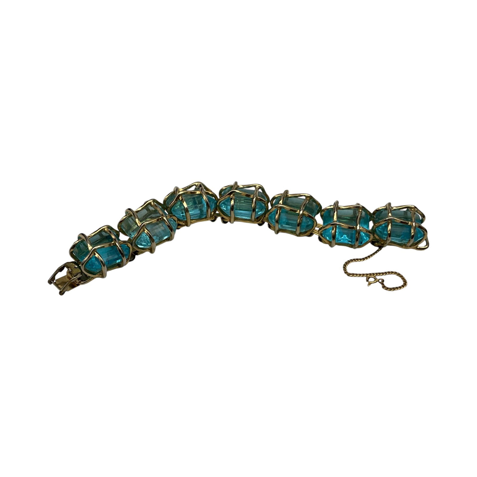 Vintage Ledo Blue Crystals Bracelet (1 of 5)