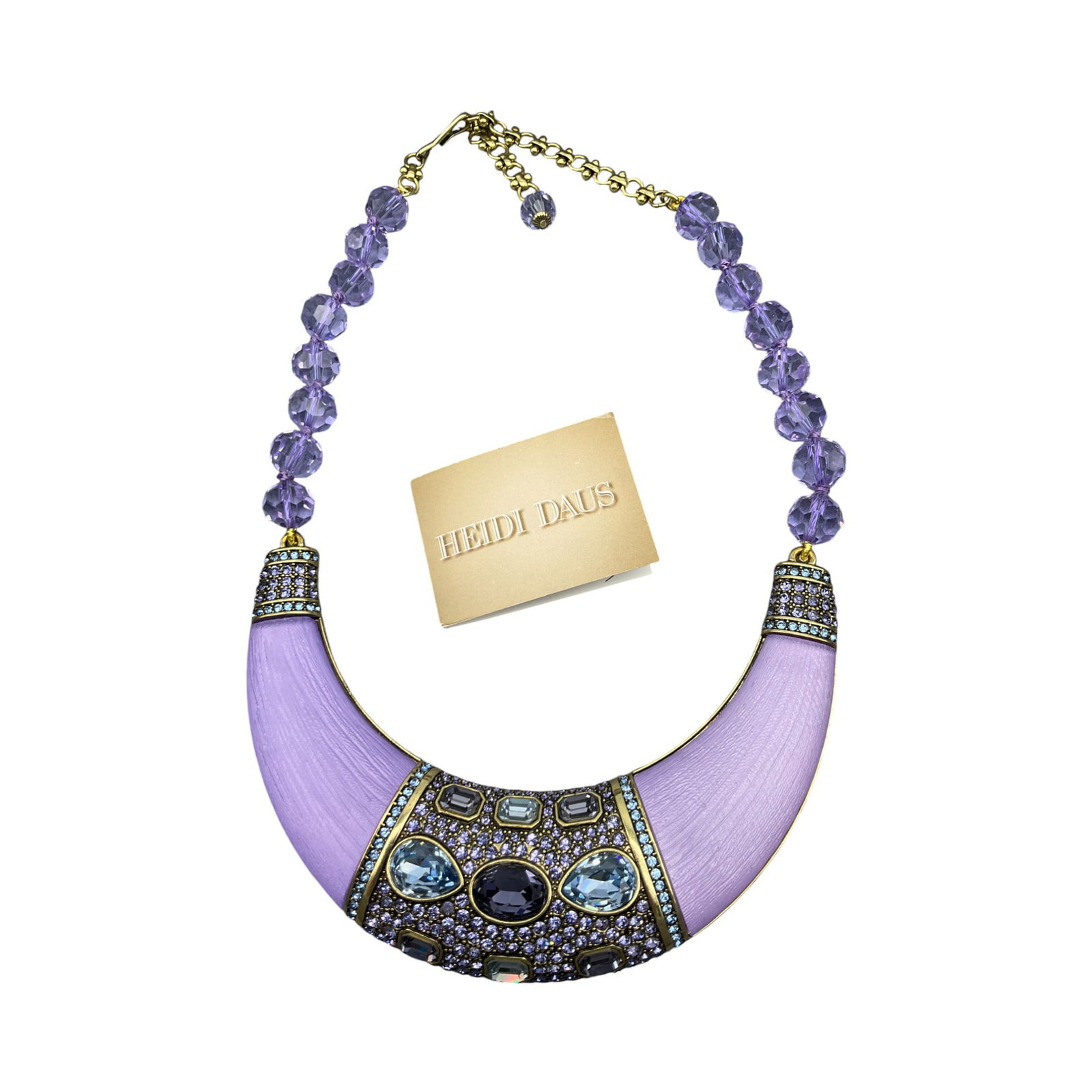 Heidi Daus Acrylic Bib Statement Necklace (1 of 5)