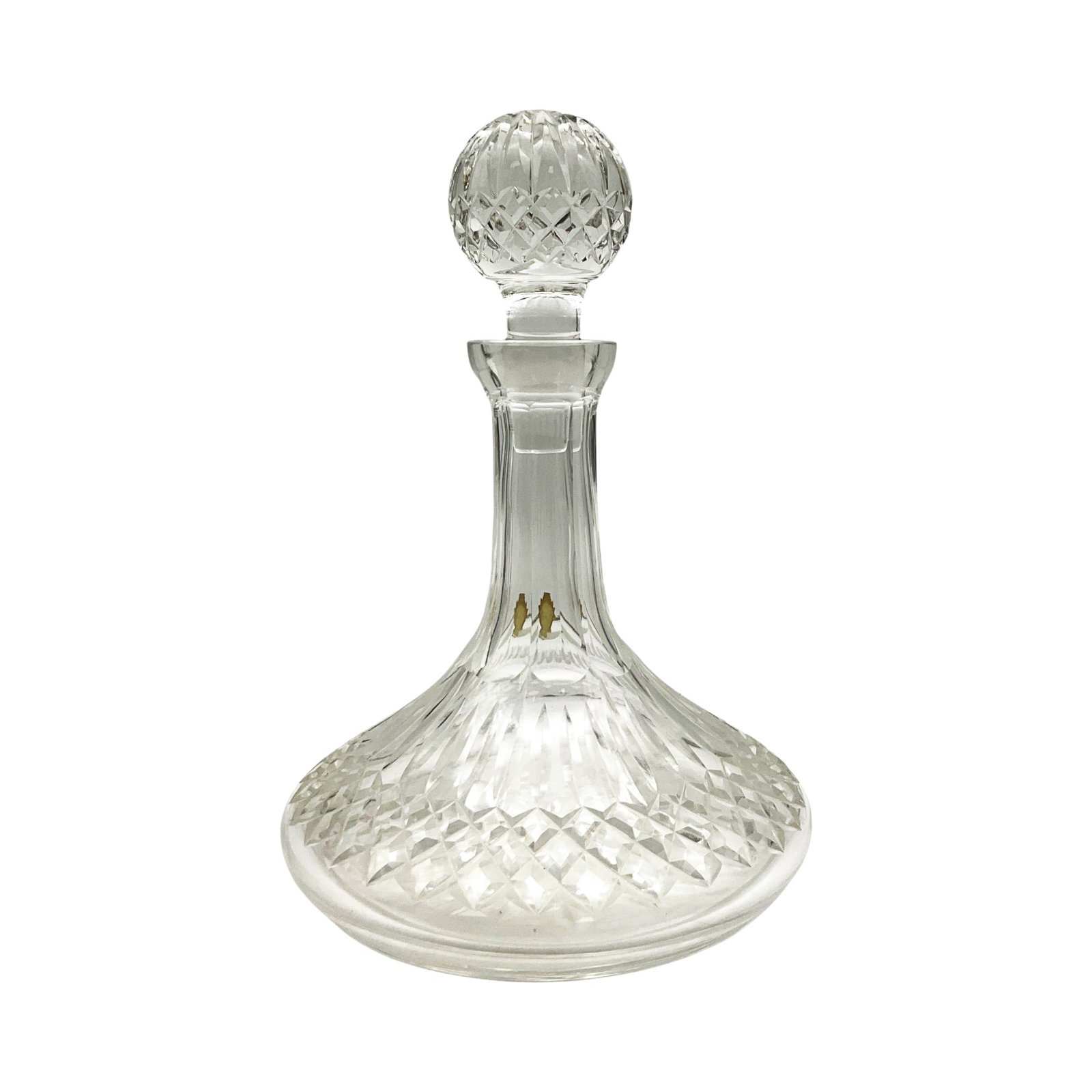 Waterford Crystal Decanter: Waterford Crystal Decanter. Approx. 10 inches tall x 7.5 across, 4.4 lbs.