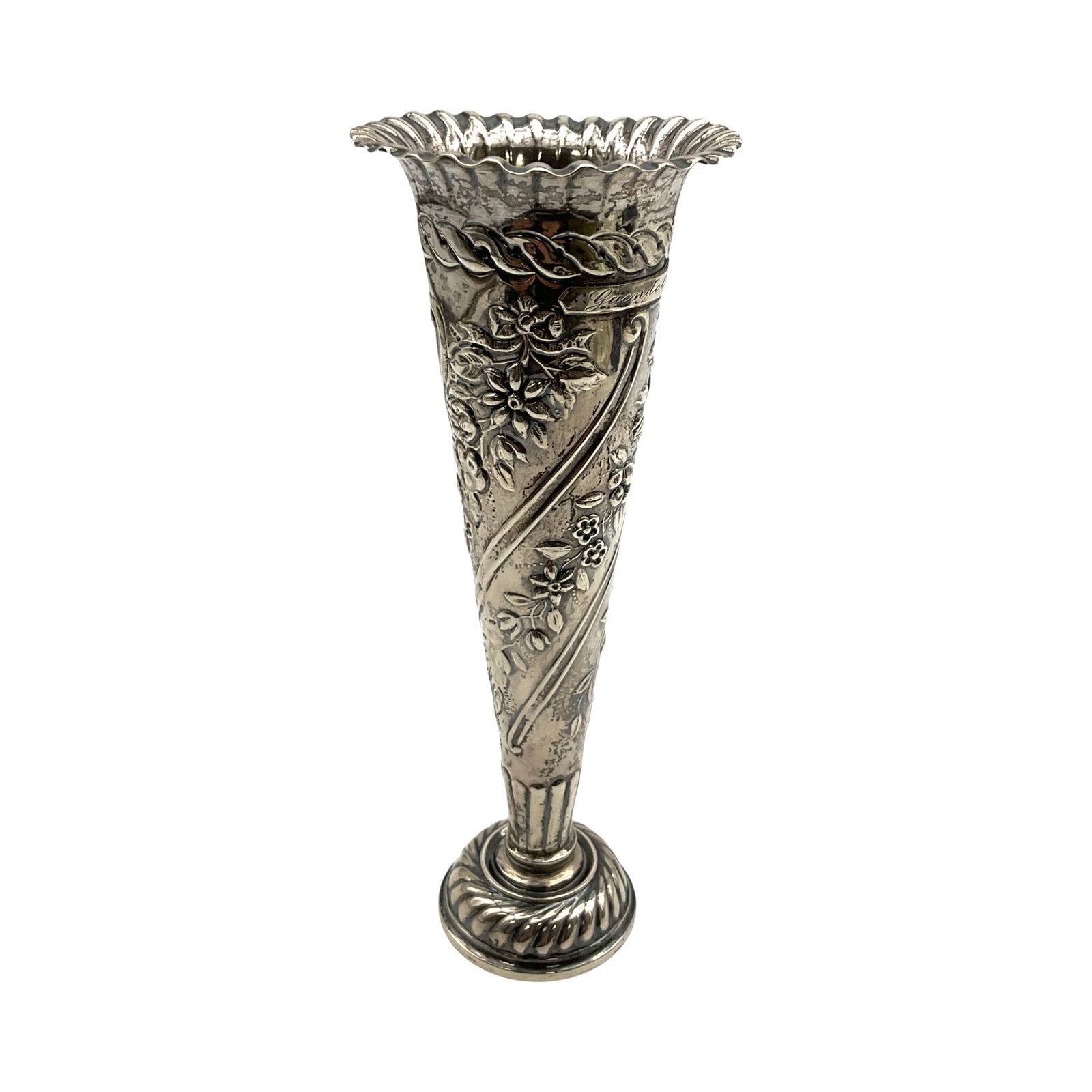 English Sterling Silver Williams Champion Weighted Vase (1 of 6)