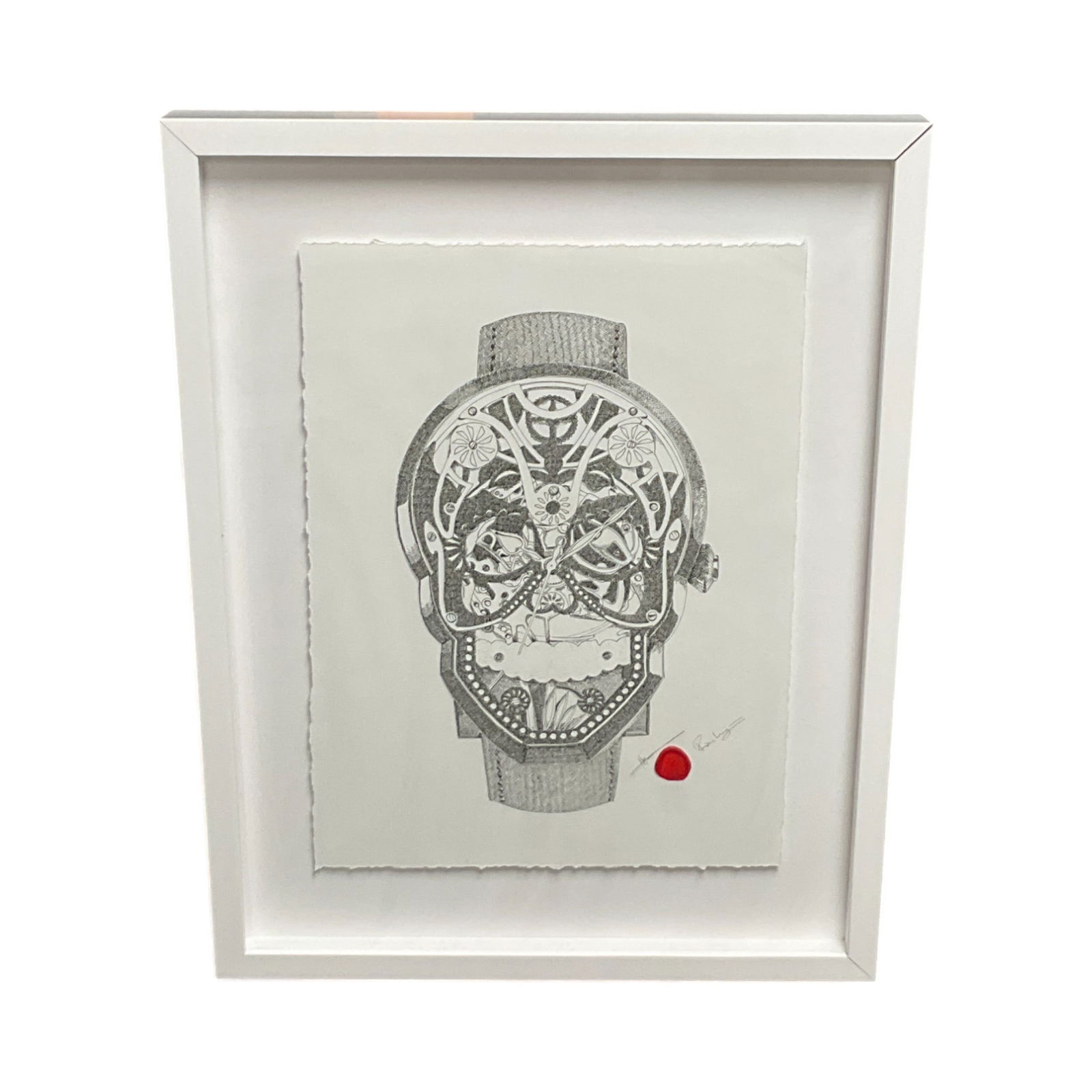 Marcus B. Williams (Florida, USA) Signed and Fiona Kruger Signed Skull Watch Print (1 of 3)