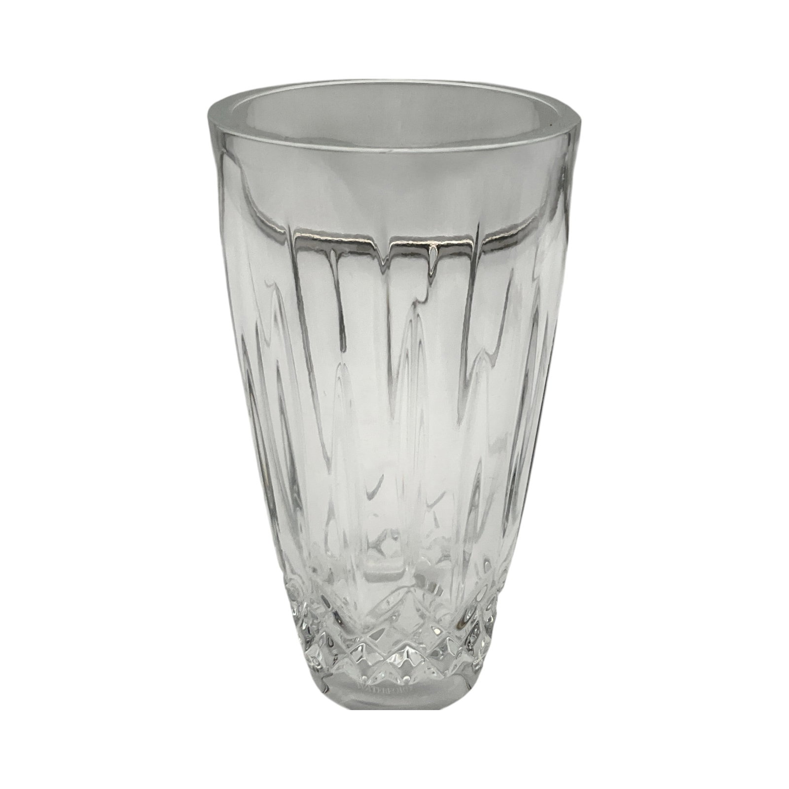 Waterford Lismore Cut Crystal Vase: Waterford Lismore Cut Crystal Vase. Approx. & inches tall x 4 across, 2.4 lbs.