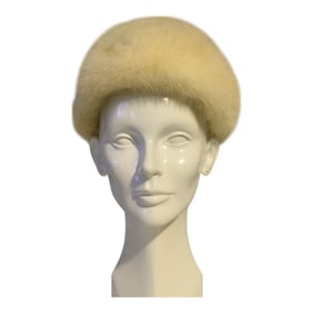 Vintage Vincent & Bill White Mink Hat