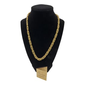 Veronese Collection 18K Clad 925 Marked Sterling Silver Necklace. 