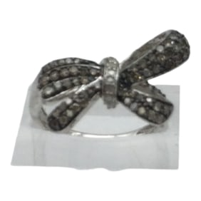 925 MDJ Michael Drechsler Diamond Ring Sz. 8