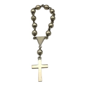 VIntage 925 Mexico Looped Rosary, Signed