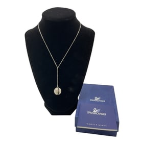 Swarovski Necklace with Dangling Ball Pendant 
